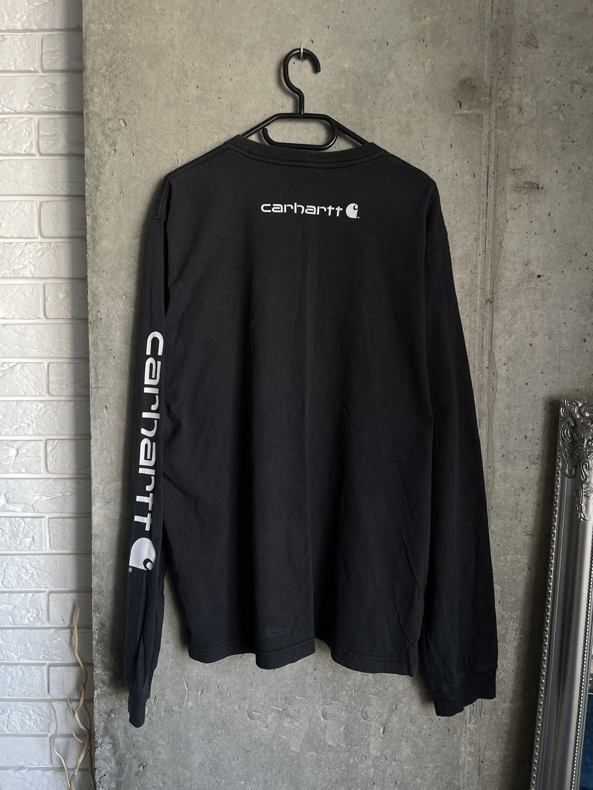 Carhartt Vintage Carhartt Faded Longsleeve Big Logo Workwear Y2k Size US L / EU 52-54 / 3 - 2 Thumbnail