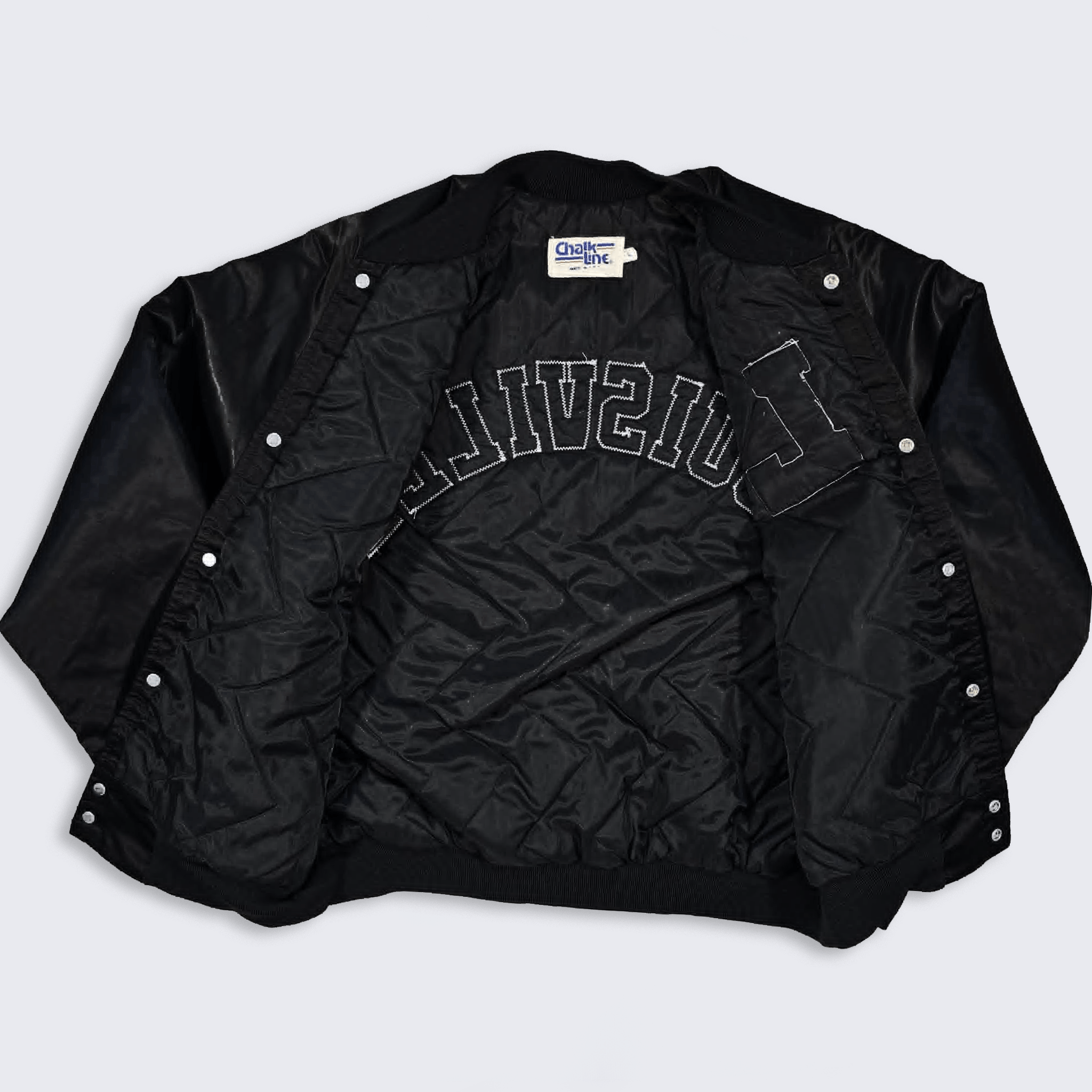 Chalk Line Louisville Cardinals Vintage 80s Satin Bomber Jacket Size US L / EU 52-54 / 3 - 3 Thumbnail