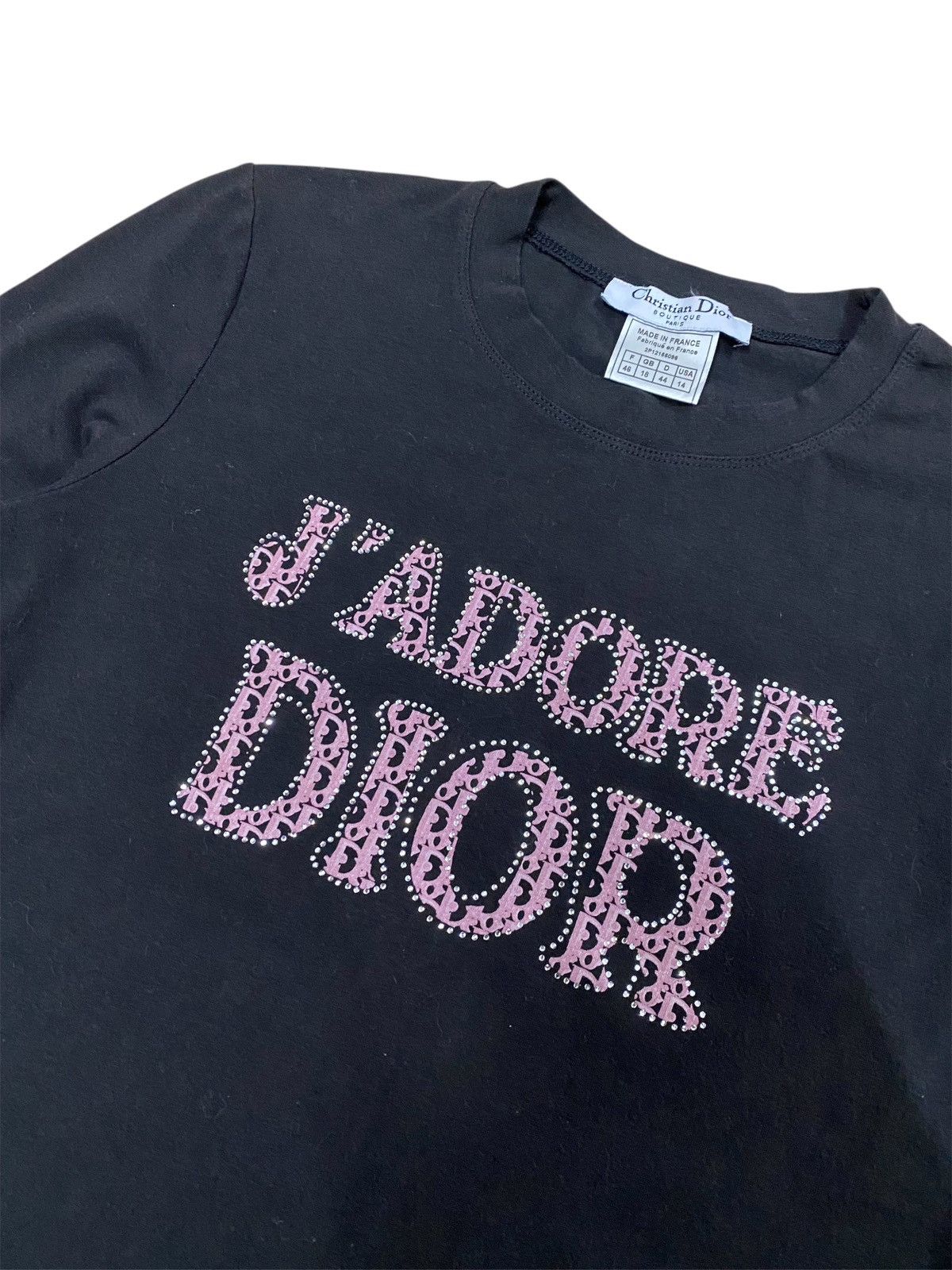 Dior Christian Dior J’ADORE monogram longslevve tshirt Size XL / US 12-14 / IT 48-50 - 3 Thumbnail