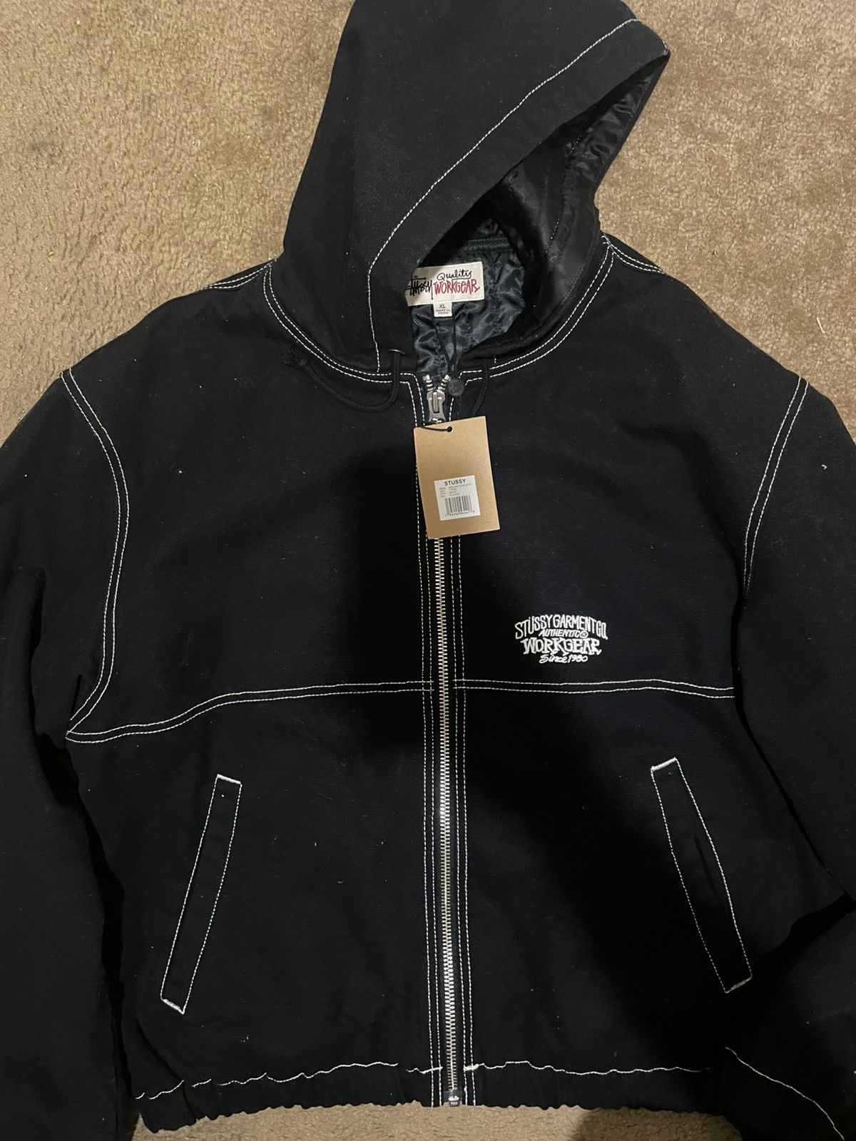 Stussy Stussy Embroidered work jacket contrast stitch Size US XL / EU 56 / 4 - 4 Thumbnail
