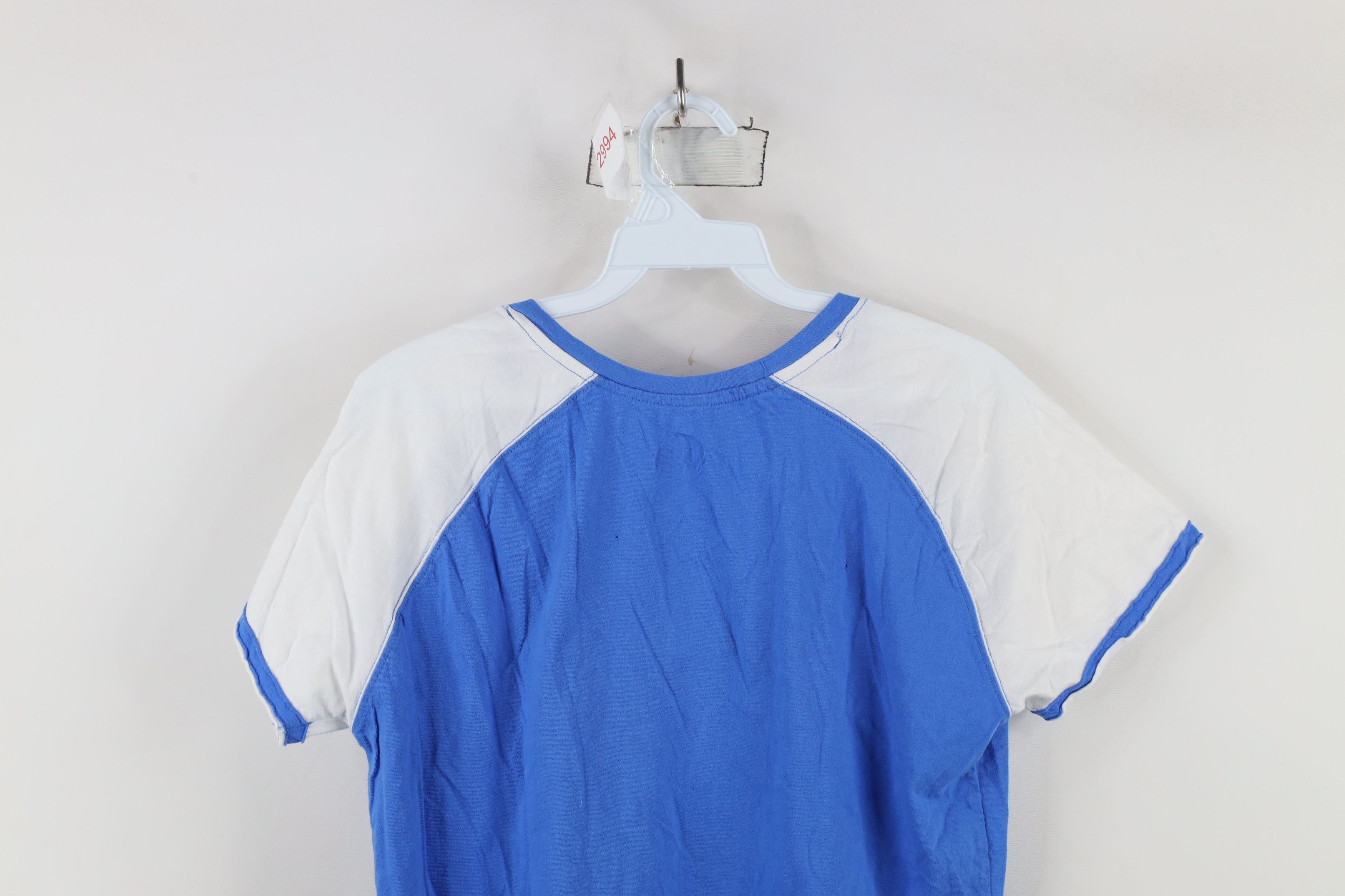 Majestic × Vintage Vintage Y2K Majestic Detroit Lions Football T-Shirt Blue Size L / US 10 / IT 46 - 12 Thumbnail