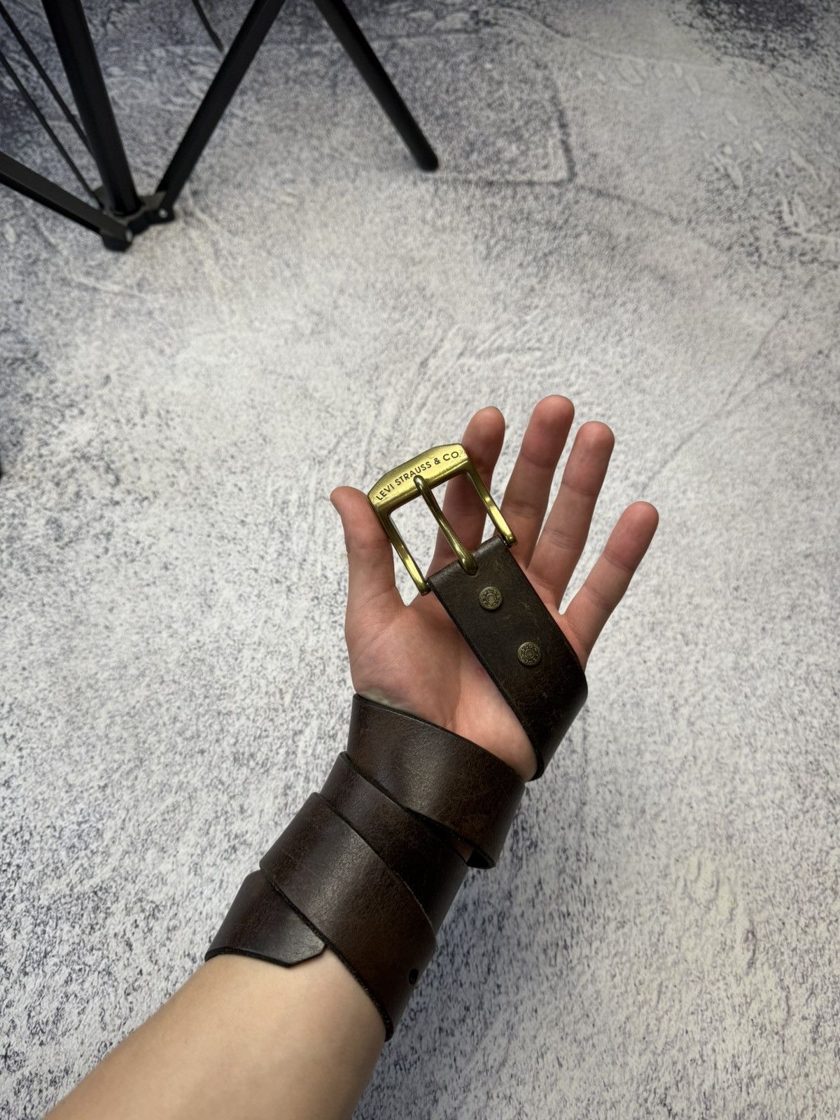 Levi's × Vintage Vintage Levi’s Belts Leather Japanese Brand Y2K streetwear Size ONE SIZE - 7 Thumbnail