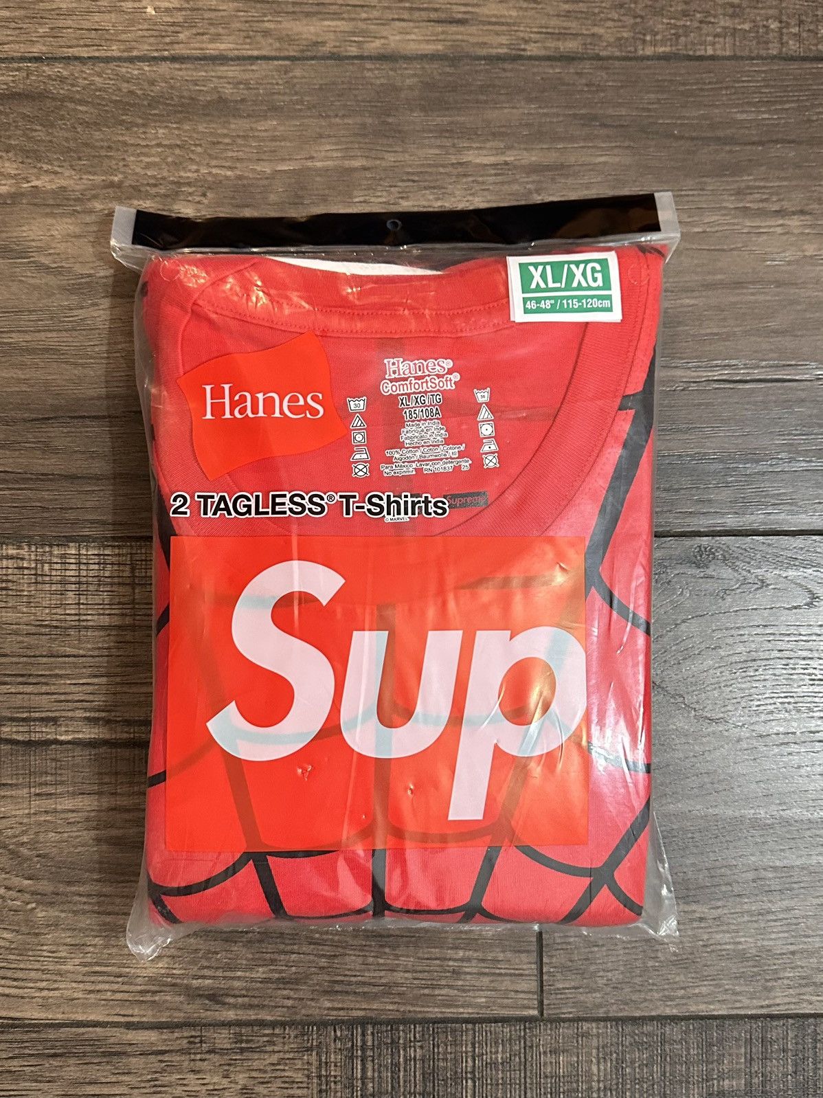 Supreme Supreme®/Hanes® Spider-Man Tagless Tees (2 Pack) XLARGE