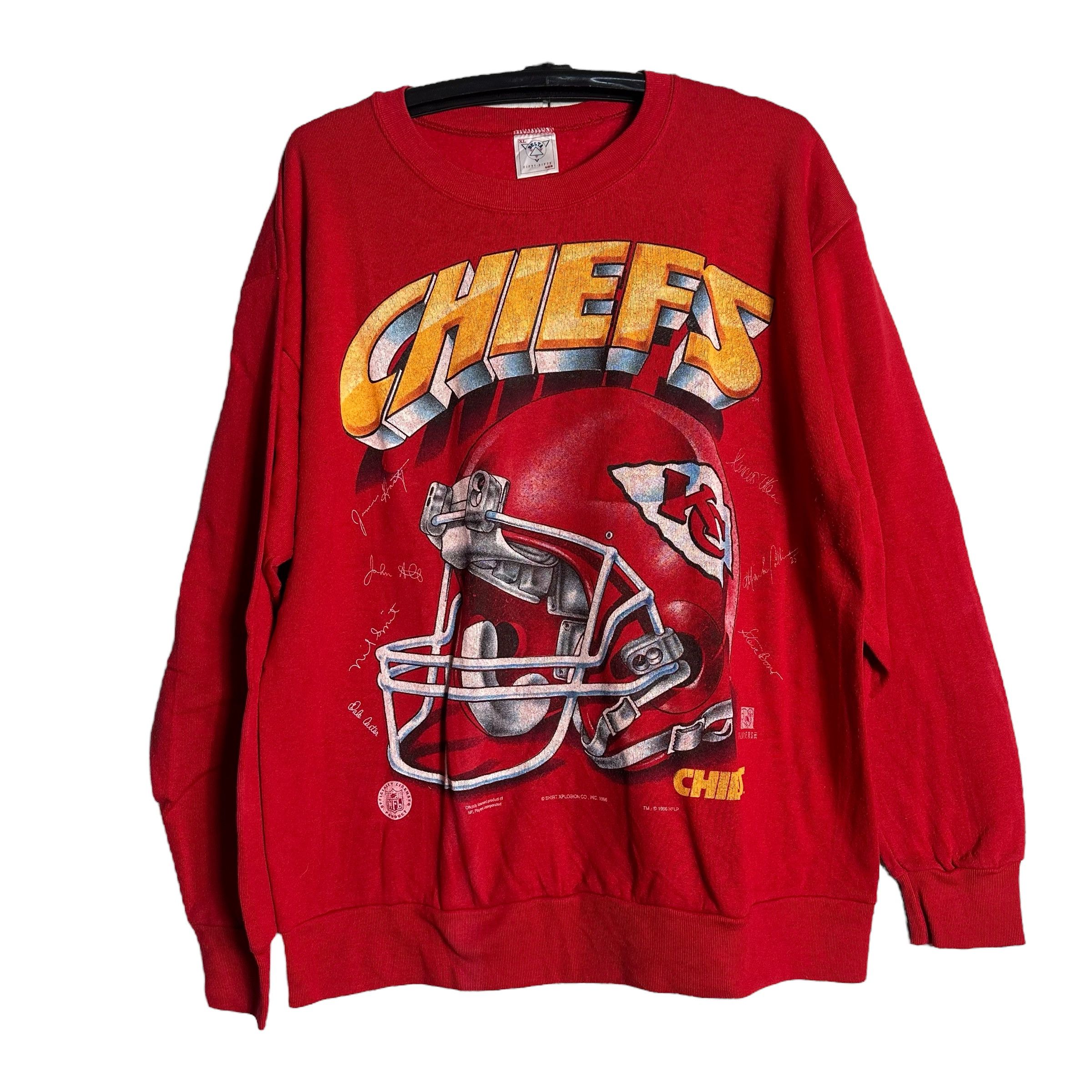 NFL 🔥RARE🔥Vintage Kansas City Chiefs NFL OVP Sweatshirt Size US XL / EU 56 / 4 - 1 Thumbnail