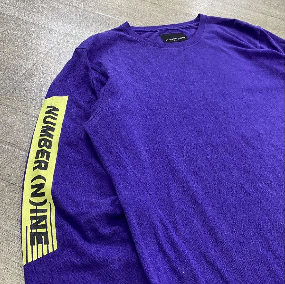 Number (N)ine Number (N)ine Spell Out Logo Tapped Longslevee Shirt Purple Size US L / EU 52-54 / 3 - 4 Thumbnail