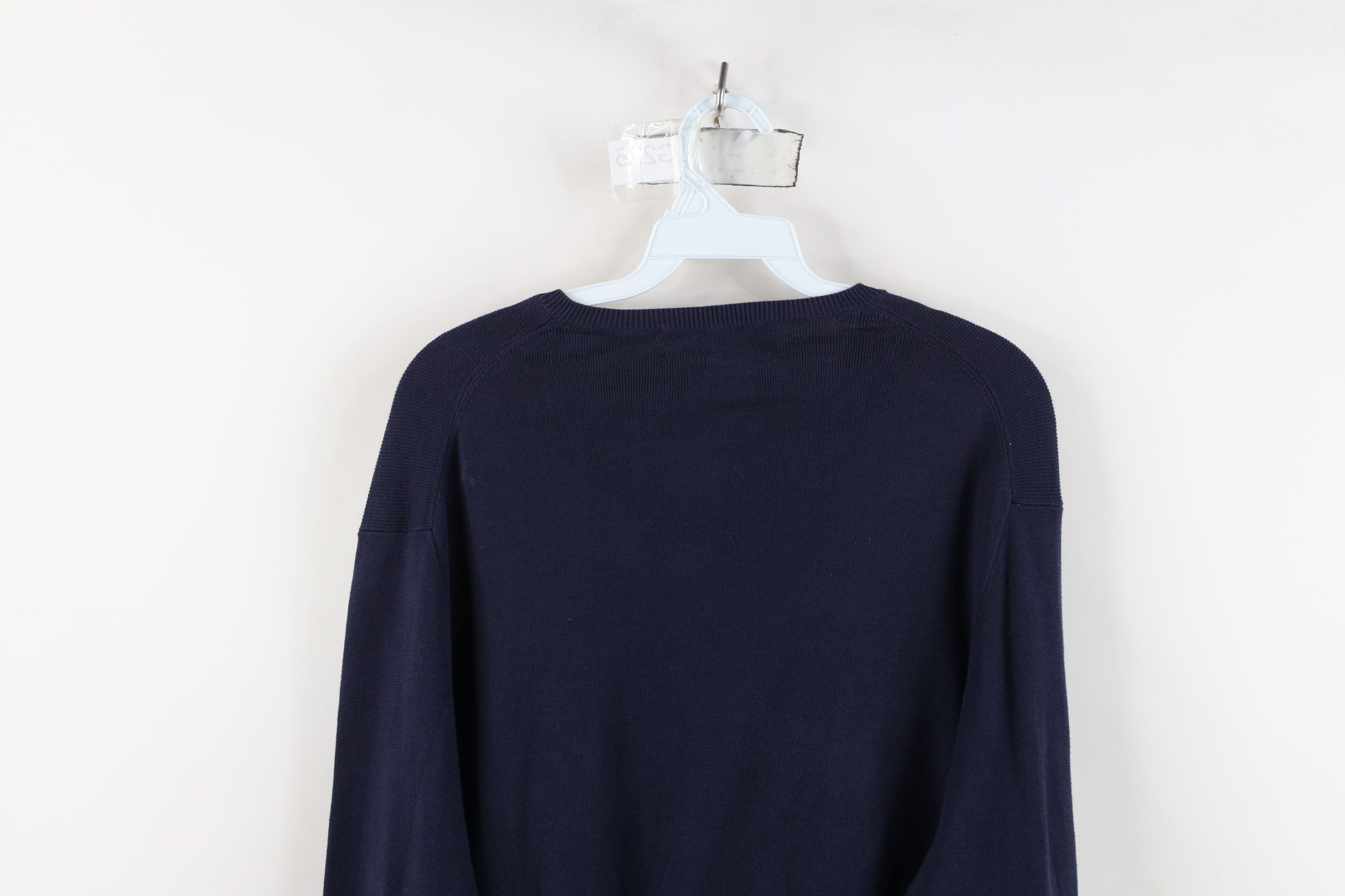 Ralph Lauren Vintage 90s Ralph Lauren Cotton Knit V-Neck Sweater Blue Size US L / EU 52-54 / 3 - 12 Thumbnail
