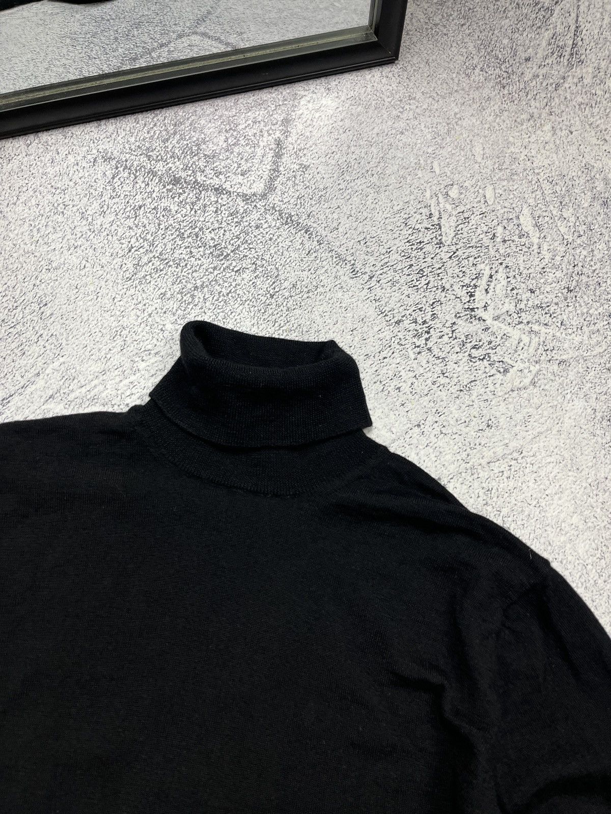 Boggi × Vintage Boggi Milano Turtleneck Wool Black Sweater Luxury Men’s L Size US L / EU 52-54 / 3 - 5 Thumbnail