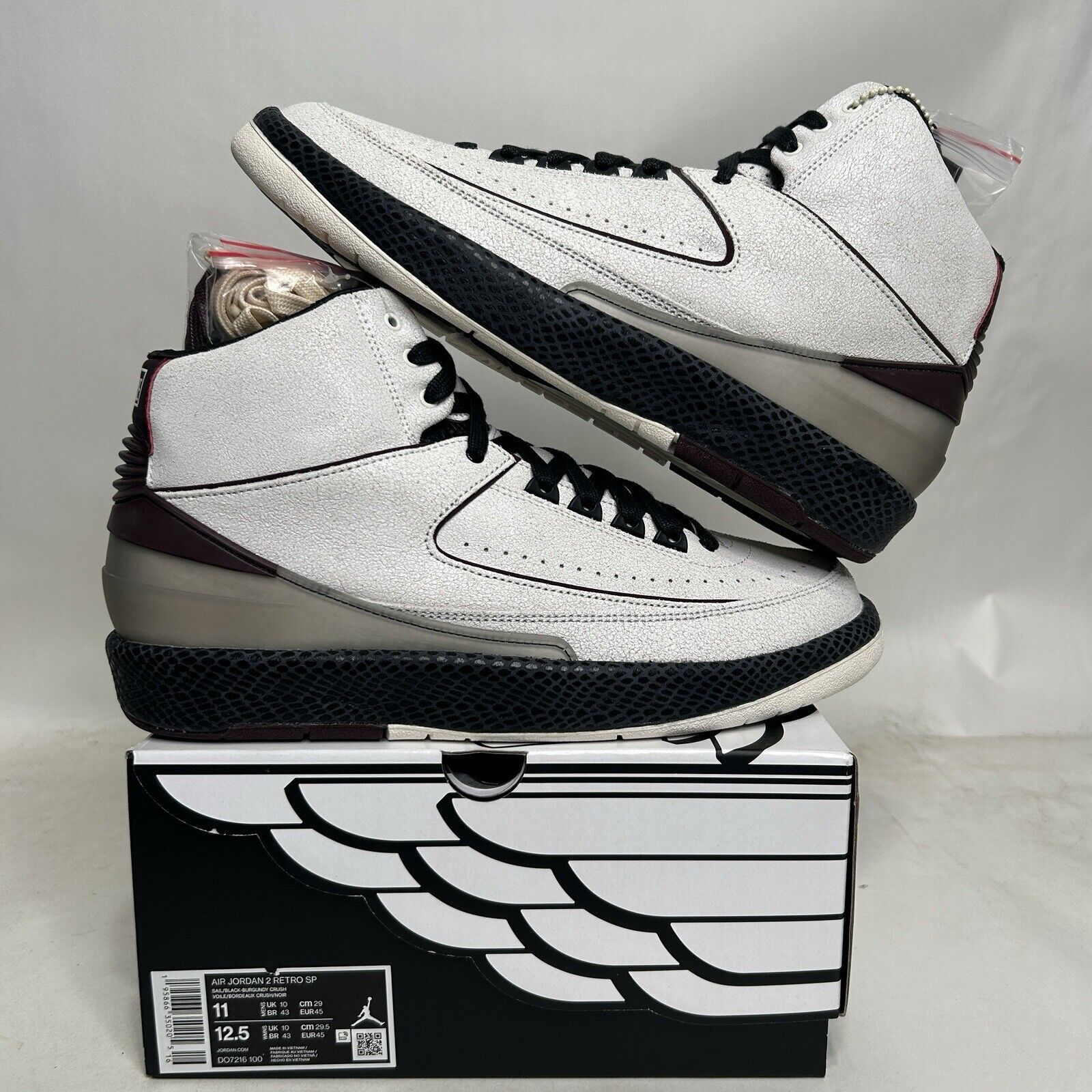 Jordan Brand Nike Air Jordan 2 Retro SP x A Ma Maniére “Airness” 2024 Size US 11 / EU 44 - 1 Thumbnail