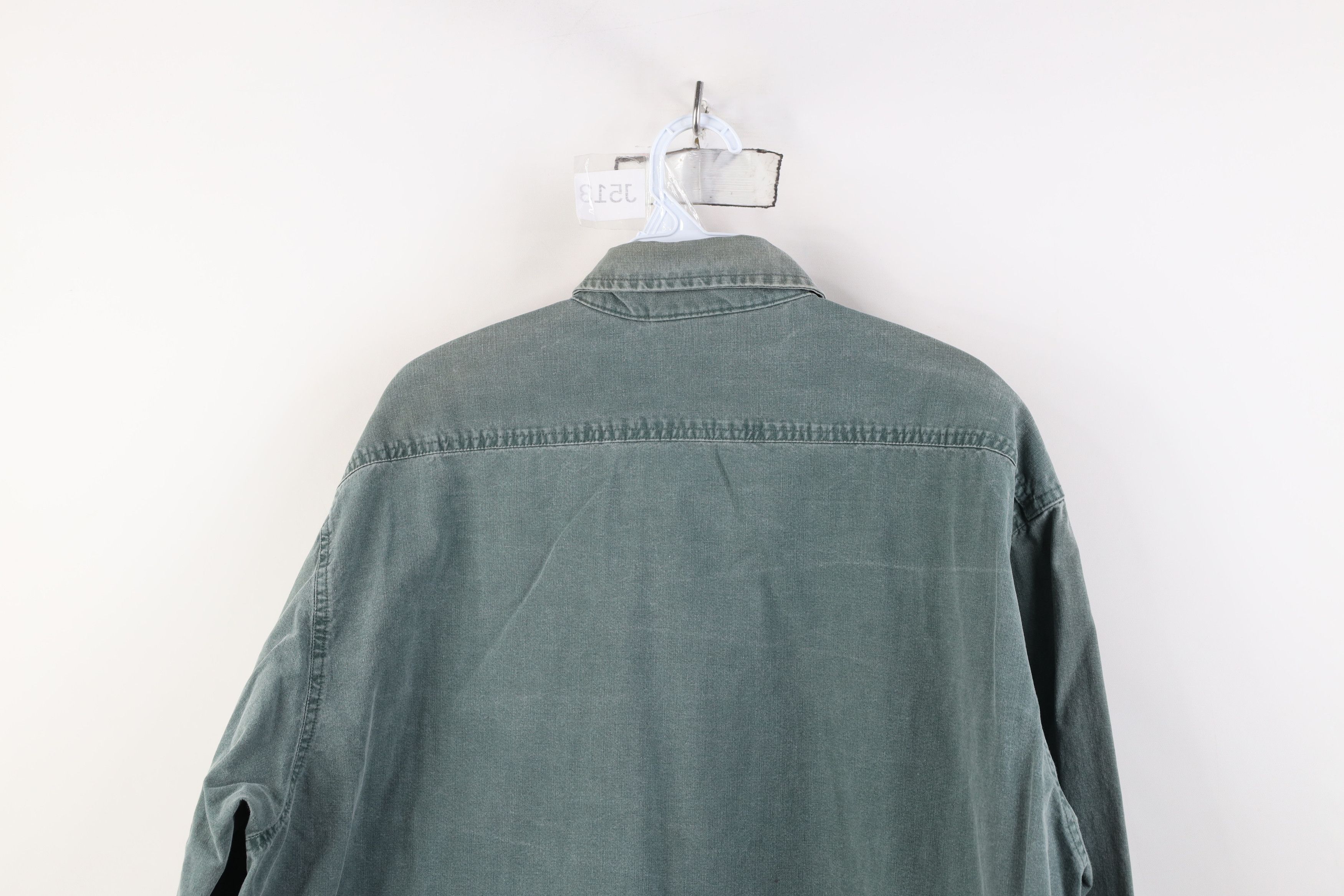 Carhartt Vintage 90s Carhartt Stonewash Canvas Button Down Shirt USA Size US XL / EU 56 / 4 - 15 Thumbnail