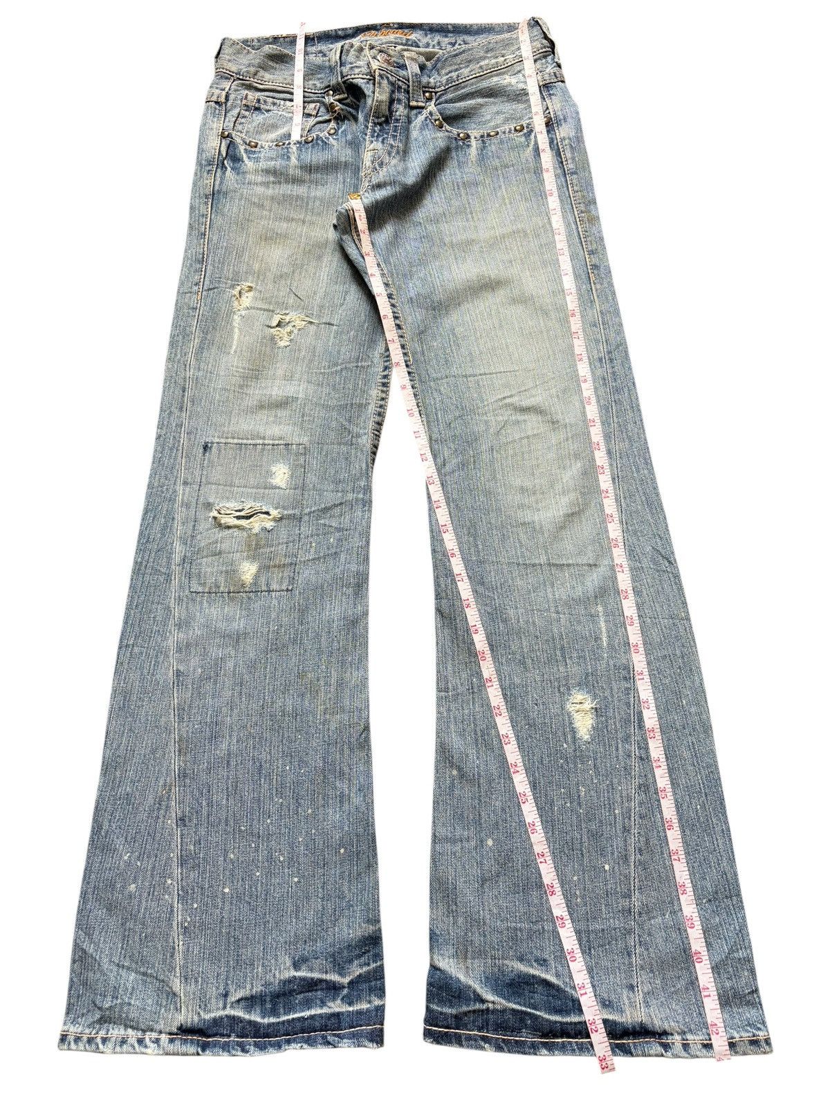 Tornado Mart Vintage Japanese Brand Patches Distress Flare Jeans Size US 29 - 7 Thumbnail