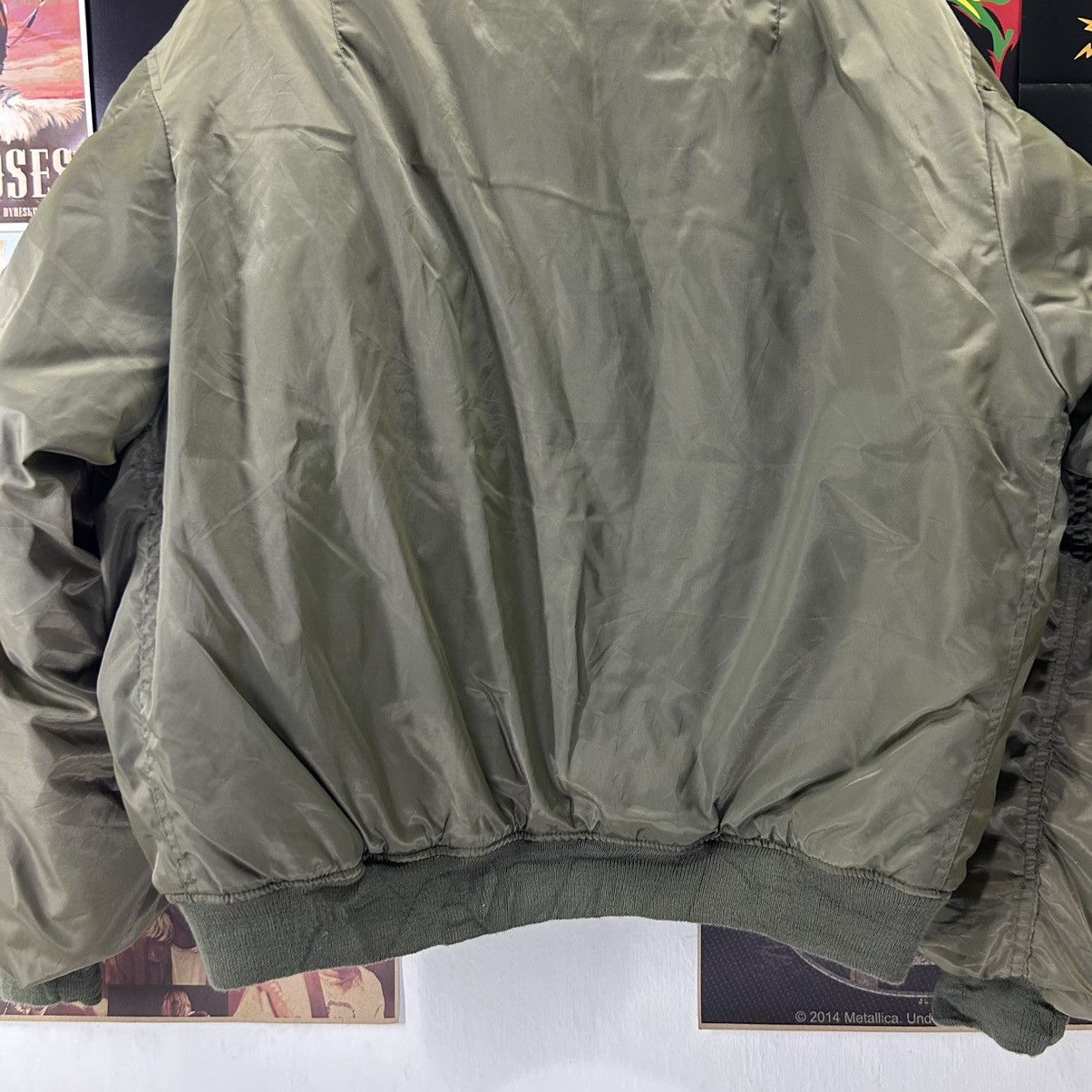 Vintage Vintage Military Style Bomber Jacket Army Green Size US XL / EU 56 / 4 - 9 Thumbnail