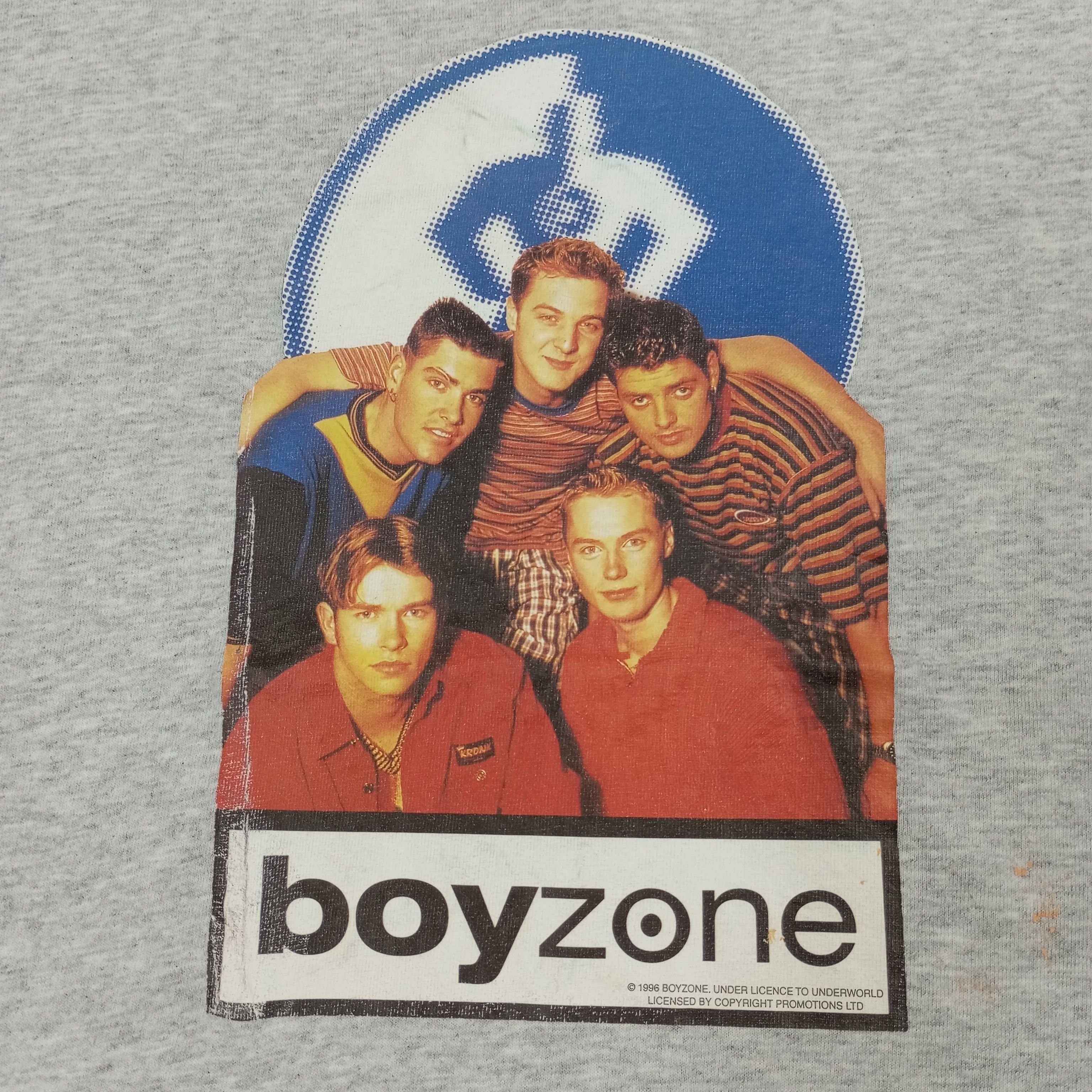 Band Tees × Vintage Boyzone Boys Band Phototees Style Vintage Tshirt Size US S / EU 44-46 / 1 - 2 Thumbnail