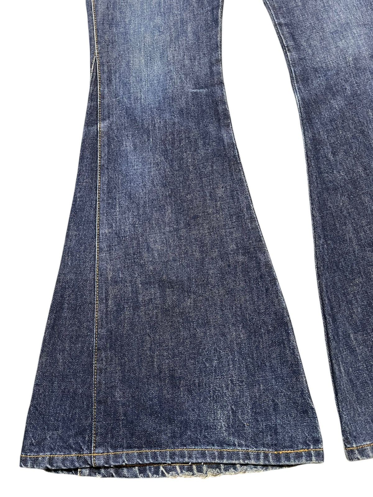 Hysteric Glamour Vintage Japanese Brand Blue Faded Wash Wide Leg Bell Bottom Size US 29 - 7 Thumbnail