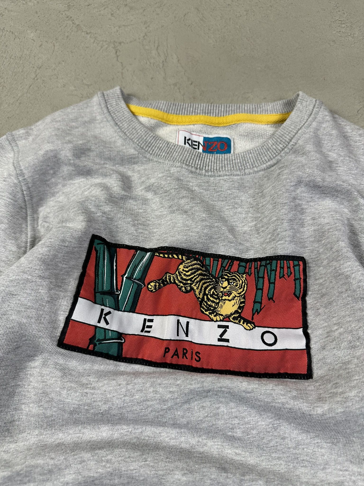 Designer × Kenzo × Vintage Vintage Kenzo Tiger Logo Spellout Boxy Crewneck Size XS / US 0-2 / IT 36-38 - 8 Thumbnail