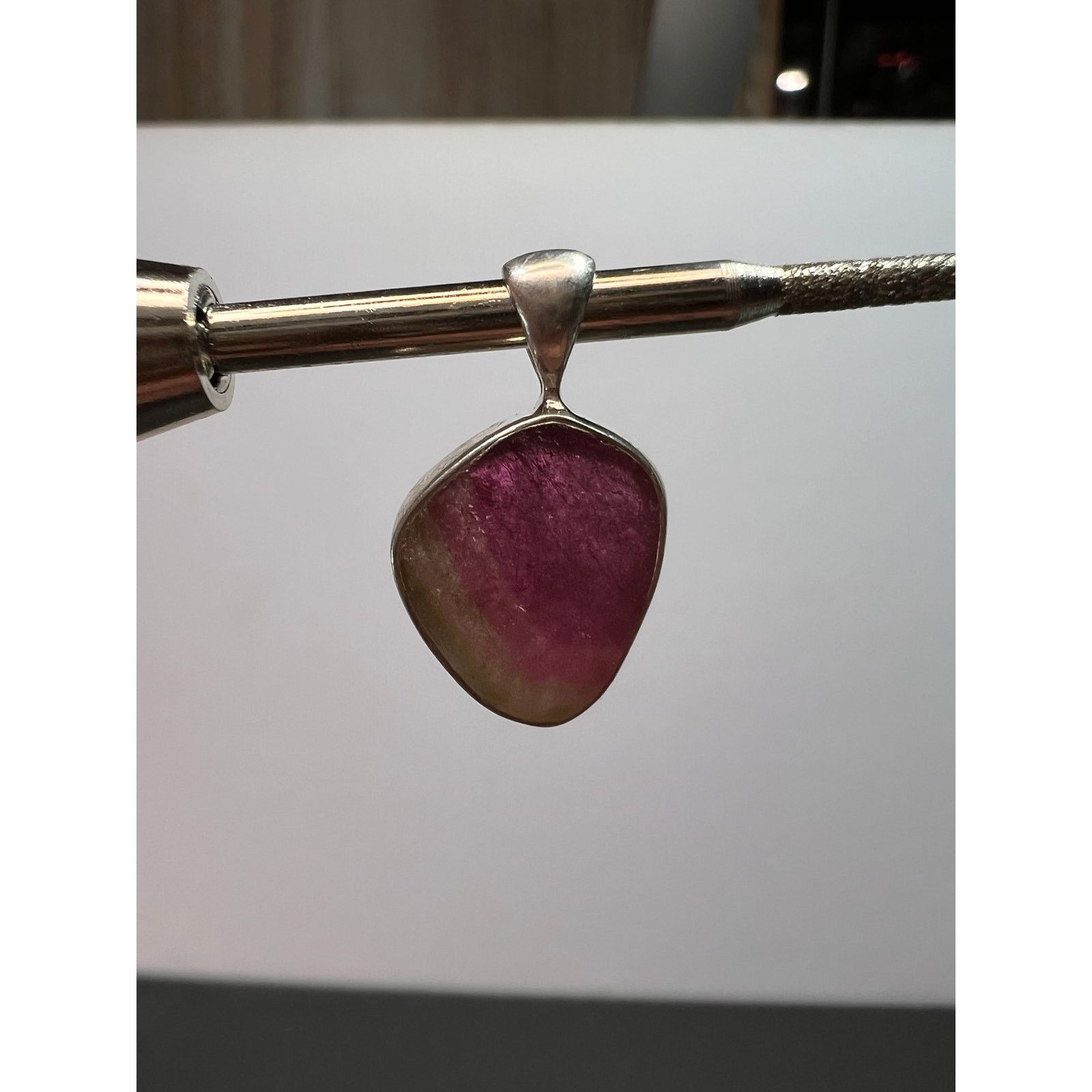 Other NEW Watermelon Tri color tourmaline 925 pendant 1.65 grams Size ONE SIZE - 6 Thumbnail