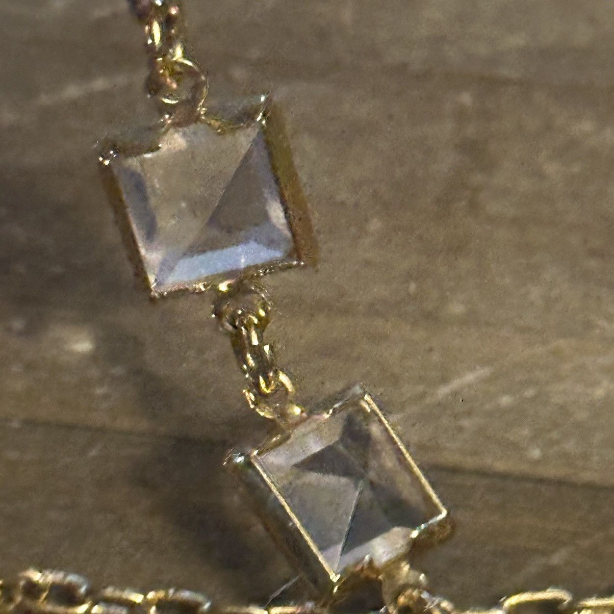 J.Crew J. Crew bezeled crystal chain necklace Size ONE SIZE - 3 Thumbnail