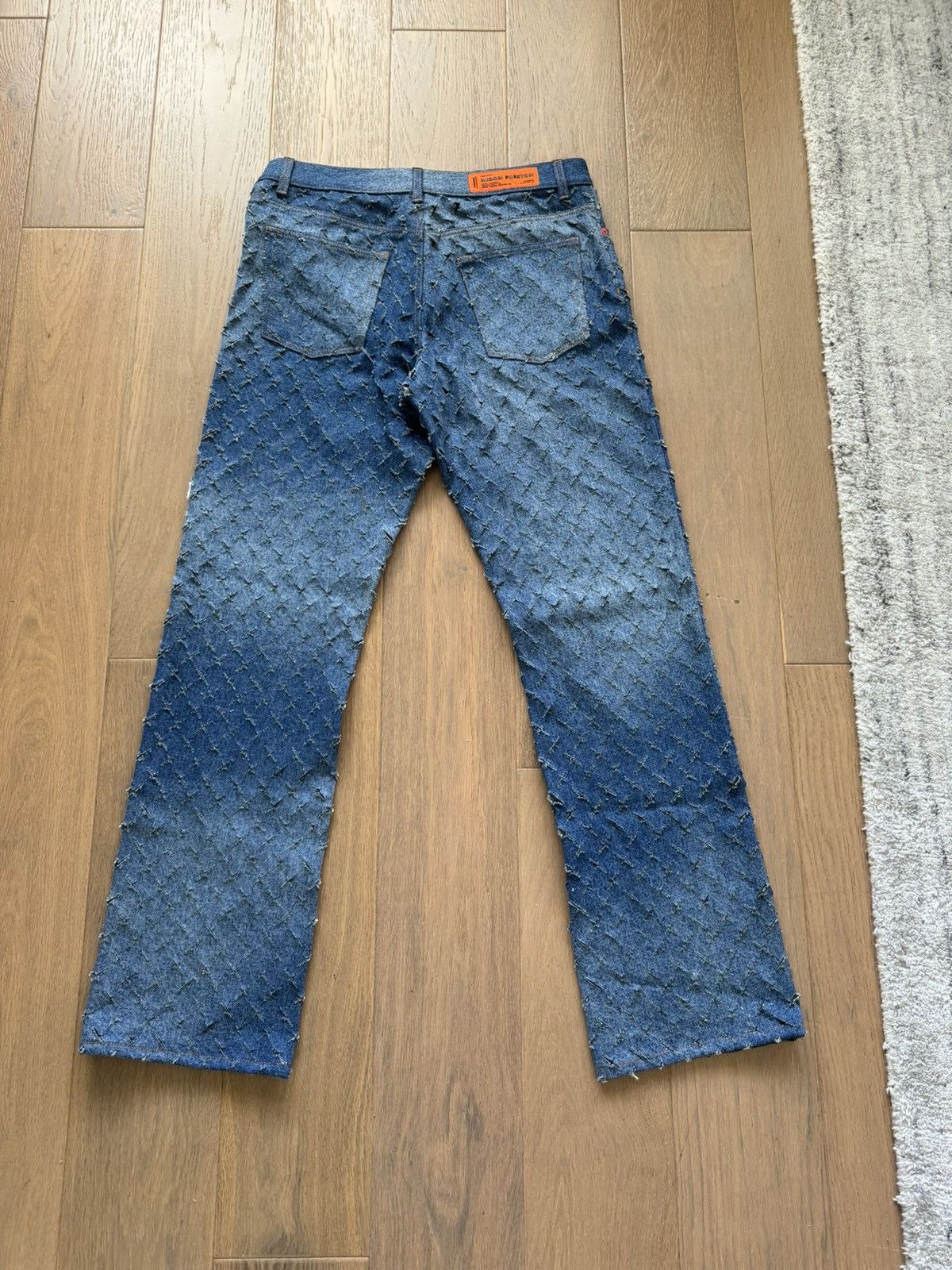 Heron Preston Heron Preston Blue Razor Cut Jeans Size US 31 - 2 Thumbnail