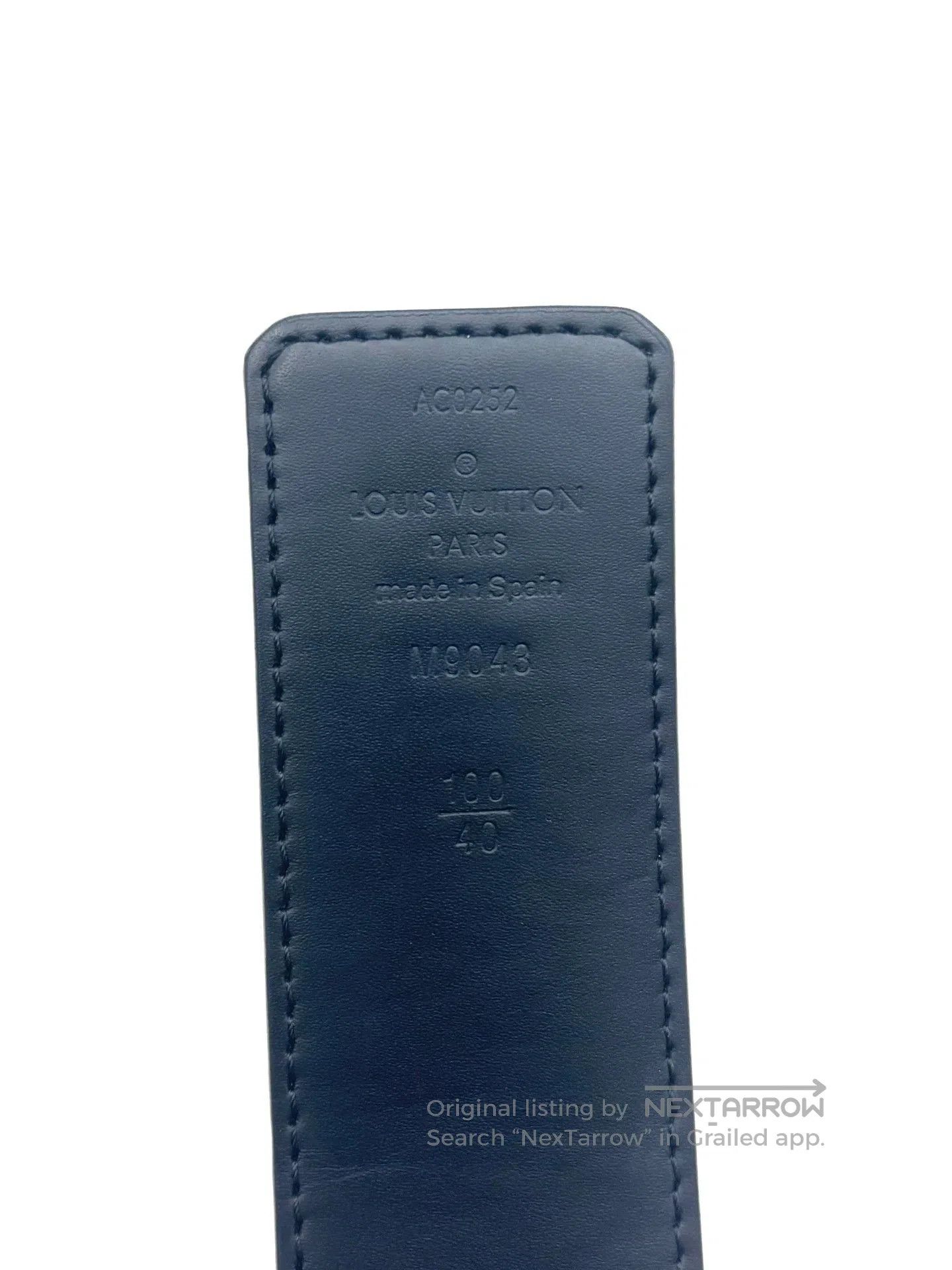 Louis Vuitton LV Initiales Monogram Leather Belt. Size ONE SIZE - 8 Thumbnail