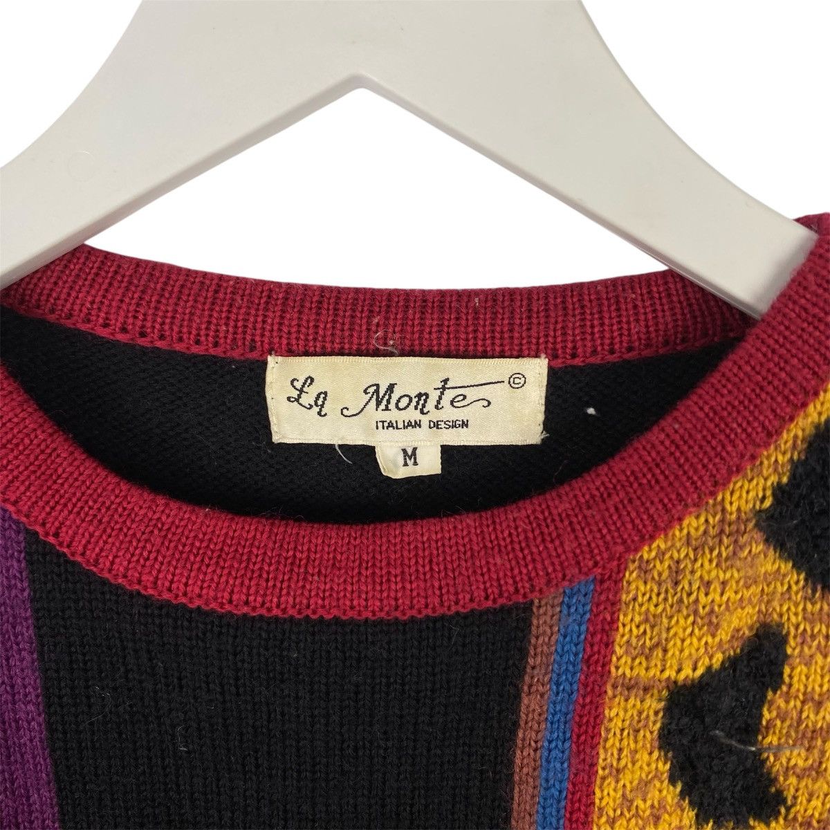 Designer × Vintage Vintage Leopard Rose Print Floral Embroidered Sweater Size M / US 6-8 / IT 42-44 - 4 Thumbnail