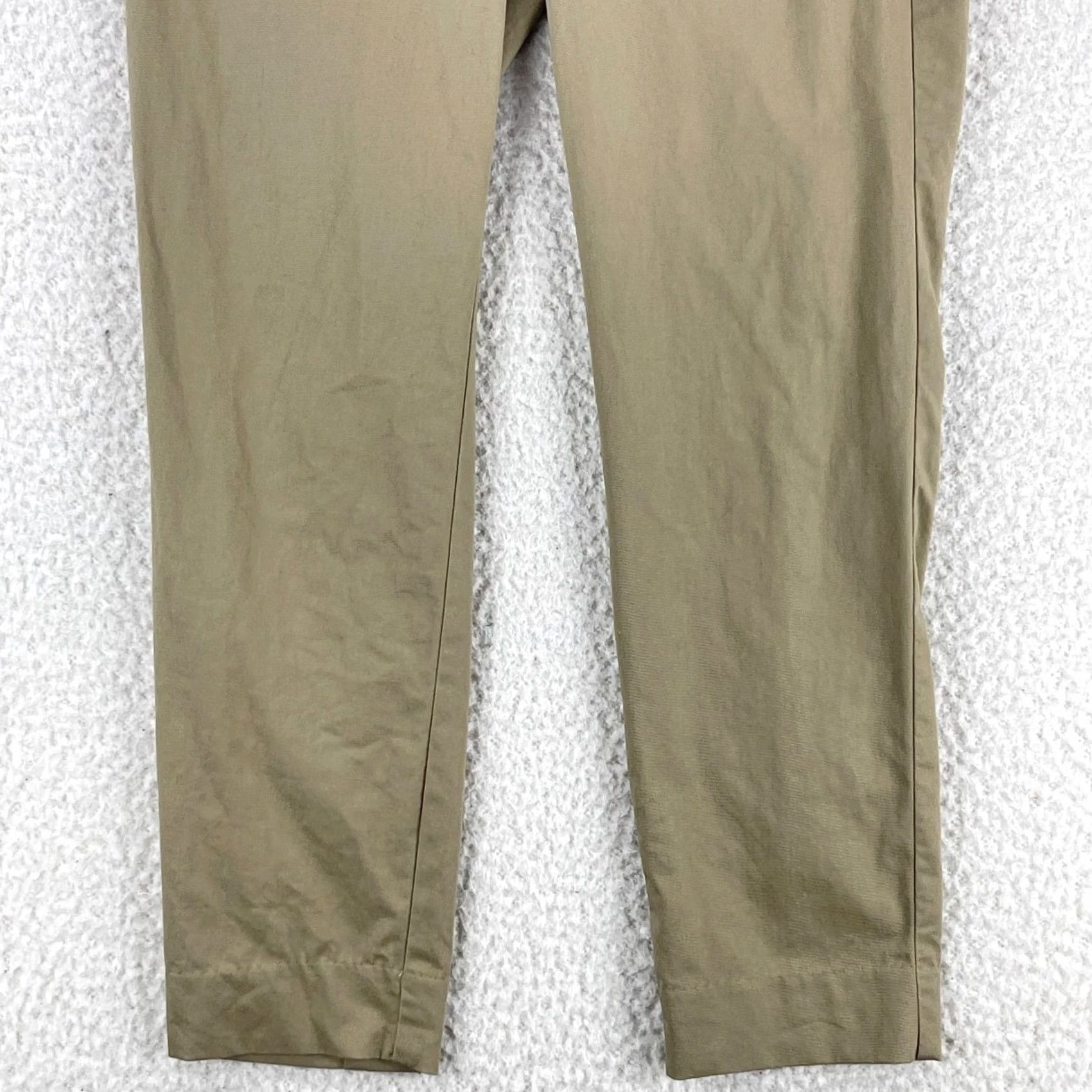 J.Crew J.CREW Chino Pants Womens Size 6 Beige Slim Straight Flat Front Mid-Rise Casual Workwear 80s 90s City Mens Women Girls Size 28" / US 6 / IT 42 - 3 Thumbnail
