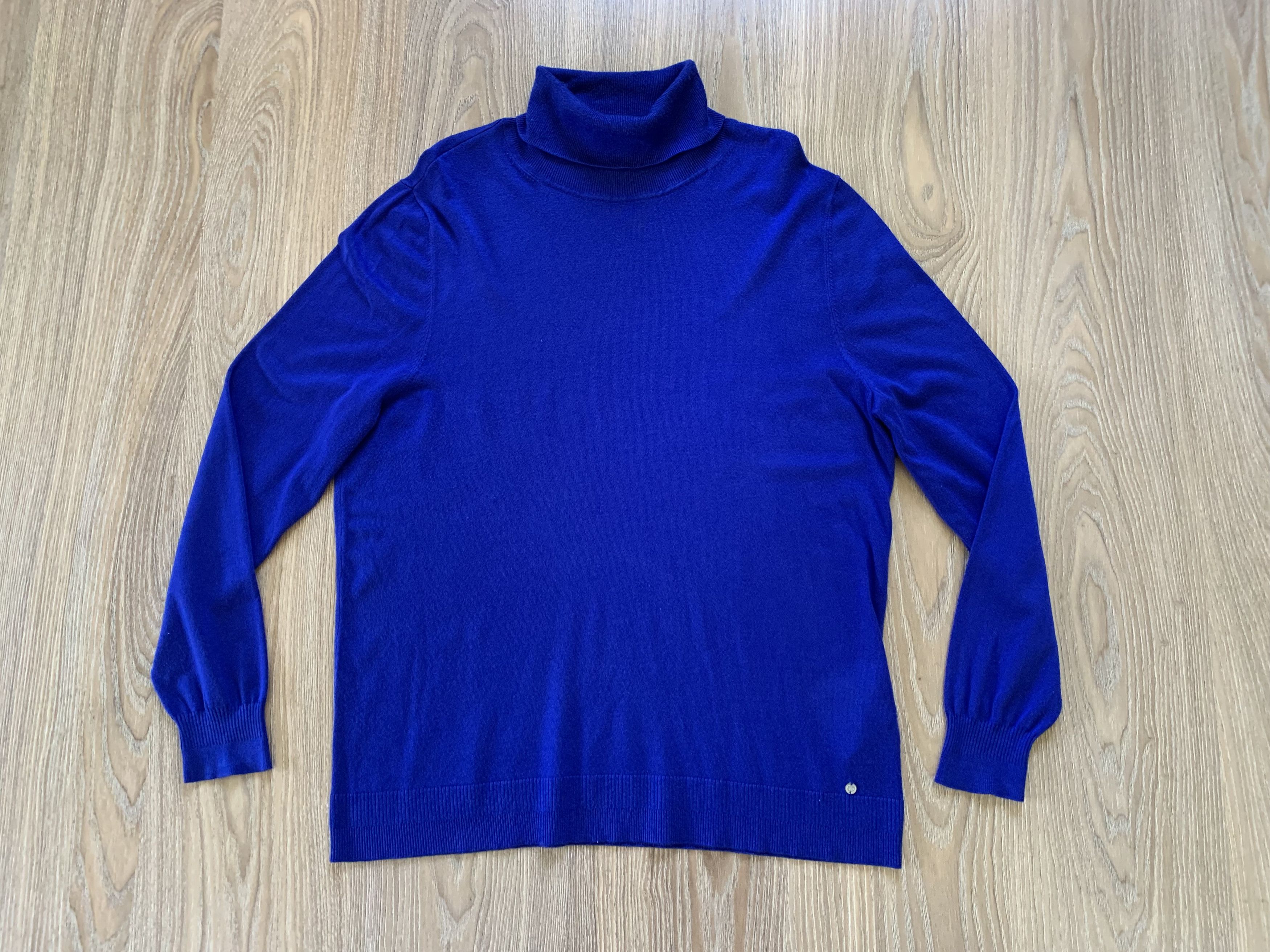 Designer Gerry Weber Poloneck Cotton Sweatshirt Size US M / EU 48-50 / 2 - 2 Thumbnail