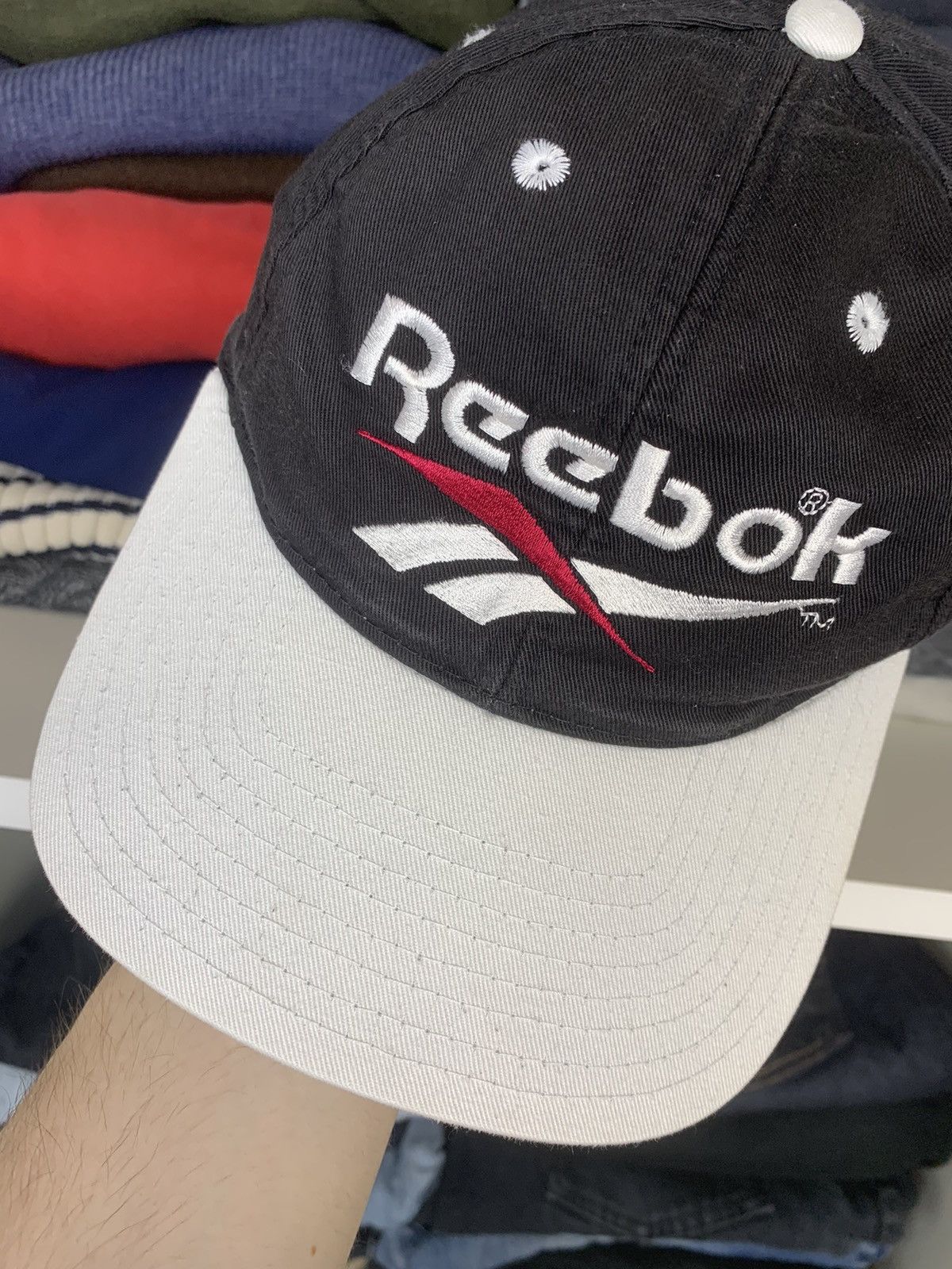 Reebok × Vintage Vintage Reebok Big Logo Hat Cap Size ONE SIZE - 4 Thumbnail