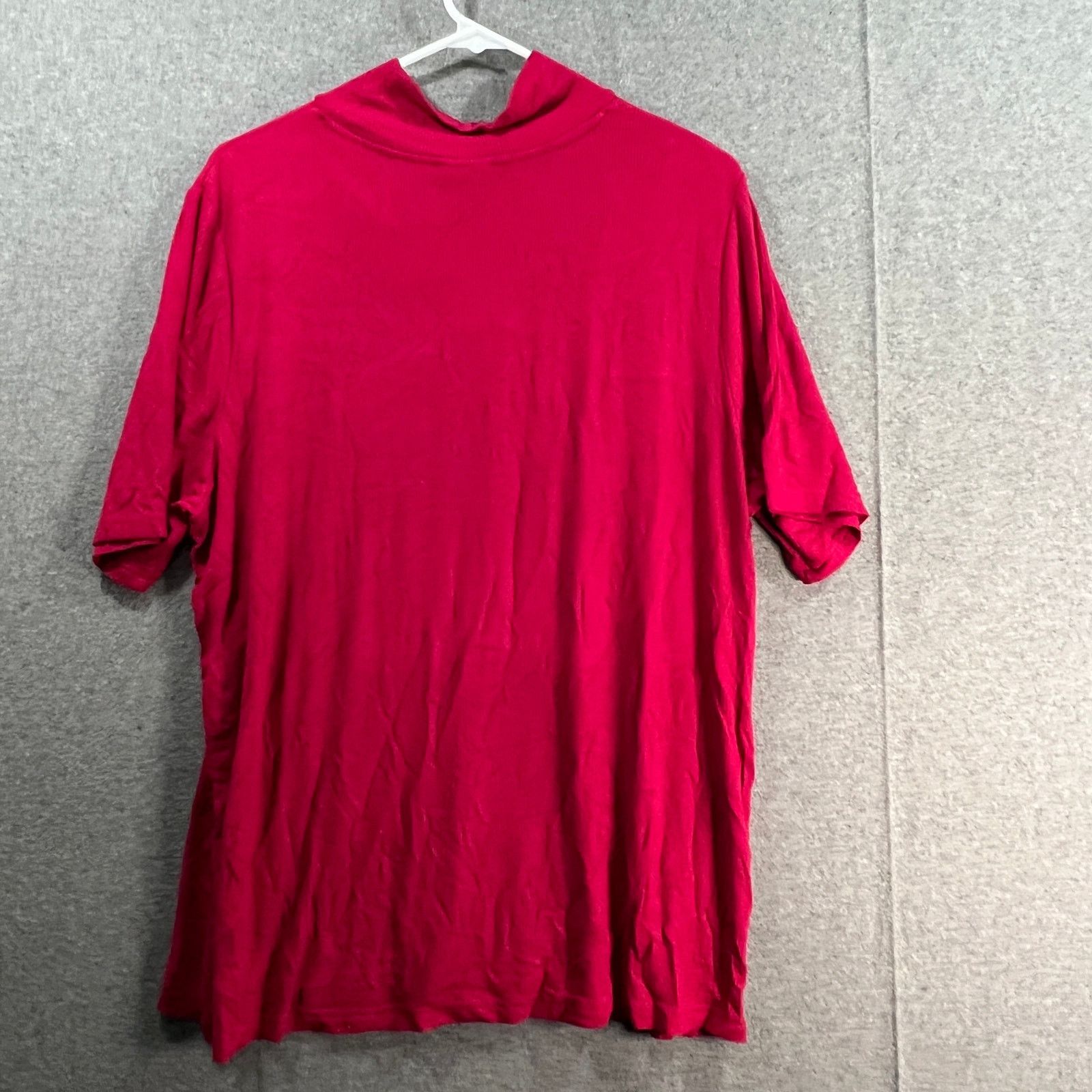 Other Laurie Felt Rib Silky Rayon Made From Bamboo Turtle Neck Size XL / US 12-14 / IT 48-50 - 2 Thumbnail