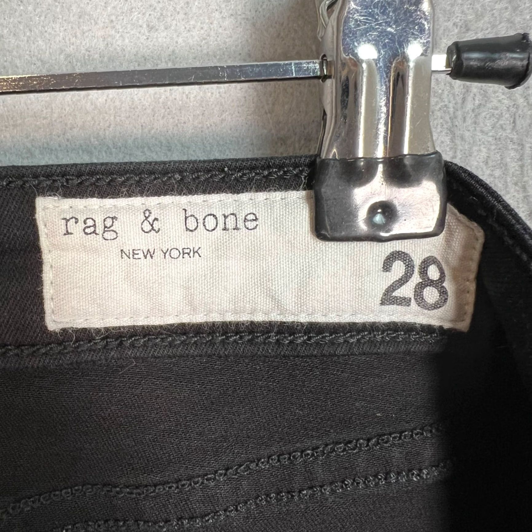 Rag & Bone RAG & BONE Women's High-Rise Skinny Jeans Size 28 Black Denim Size 28" / US 6 / IT 42 - 4 Thumbnail