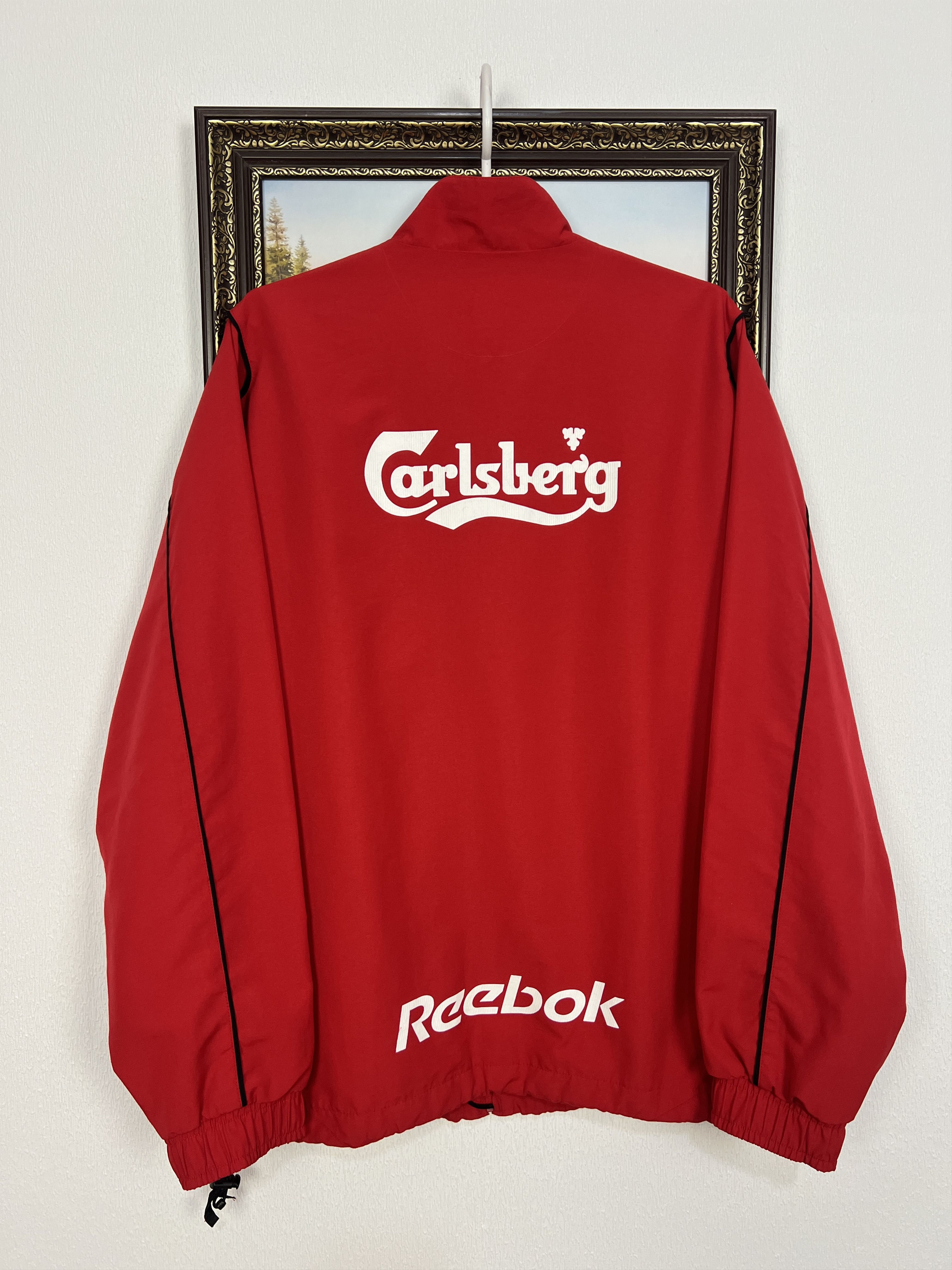 Reebok Vintage Liverpool Football Train Jacket Soccer Track Top Zip Size US L / EU 52-54 / 3 - 9 Thumbnail