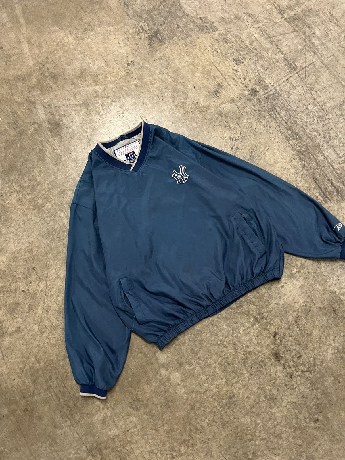 Vintage NY Yankees vintage lightweight pull over jacket hype rare Size US XL / EU 56 / 4 - 3 Thumbnail