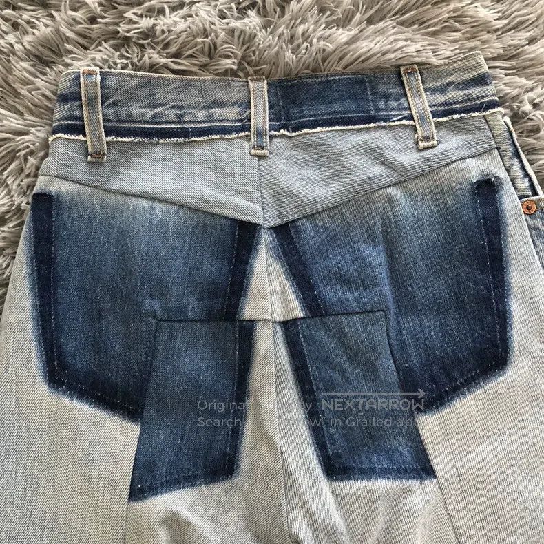 Vetements Vetements size XS Blue patchwork jeans Size US 27 - 6 Thumbnail