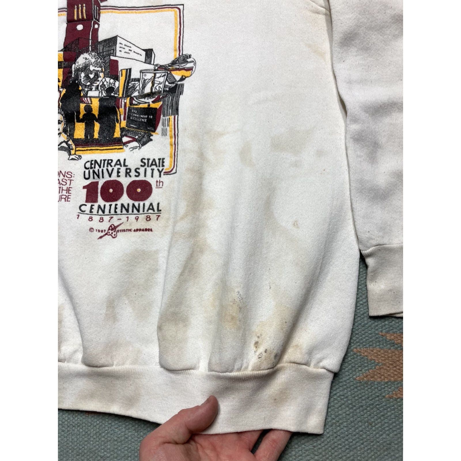 Vintage VINTAGE Sweatshirt Central State University Black College Ohio XL Men Pullover Crewneck Shirts/Mens Size US XL / EU 56 / 4 - 6 Thumbnail