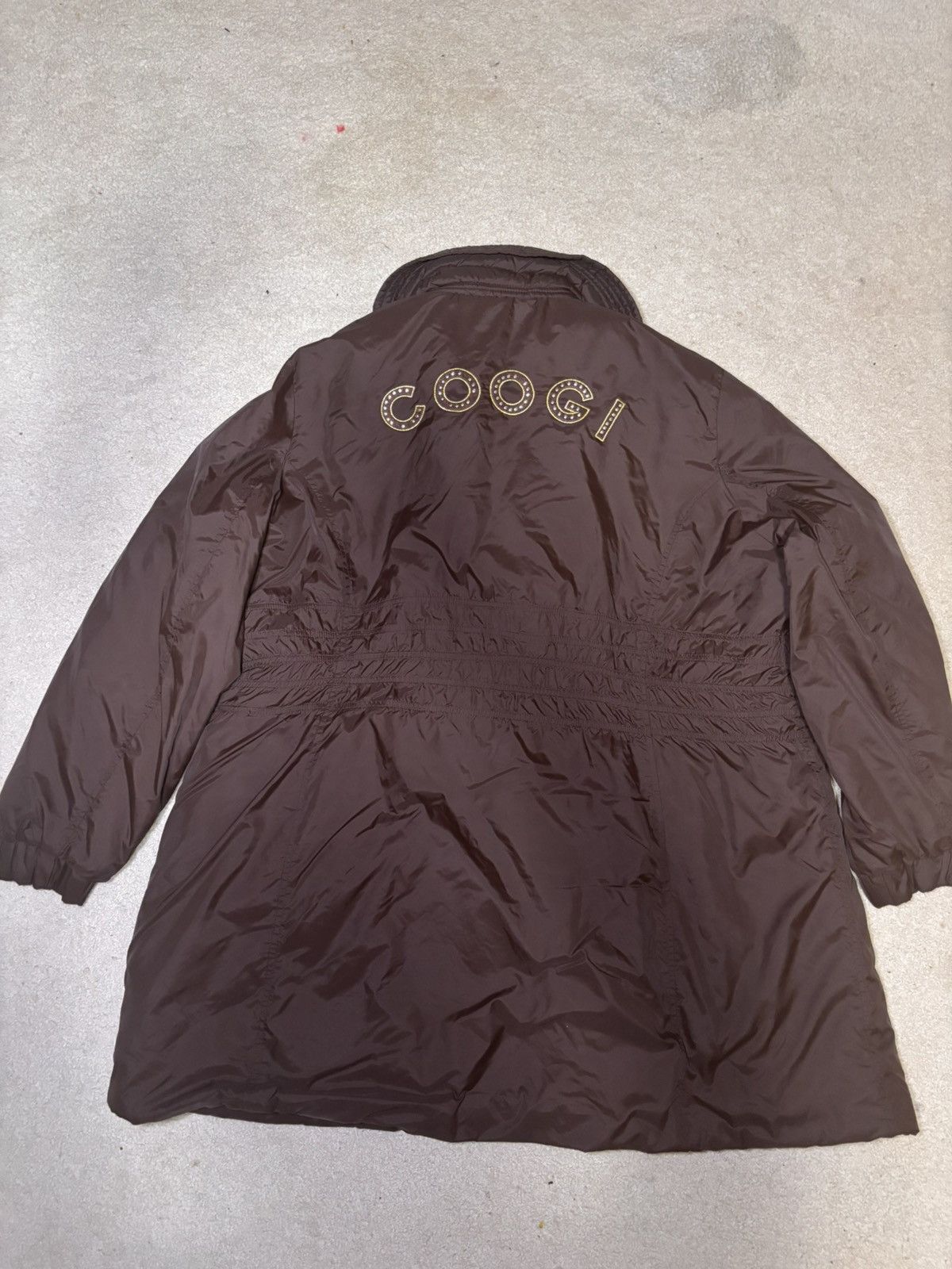 Coogi COOGI Brand 4x Logo Puffer Coat Brown Gold Full Zip Size S / US 4 / IT 40 - 2 Thumbnail