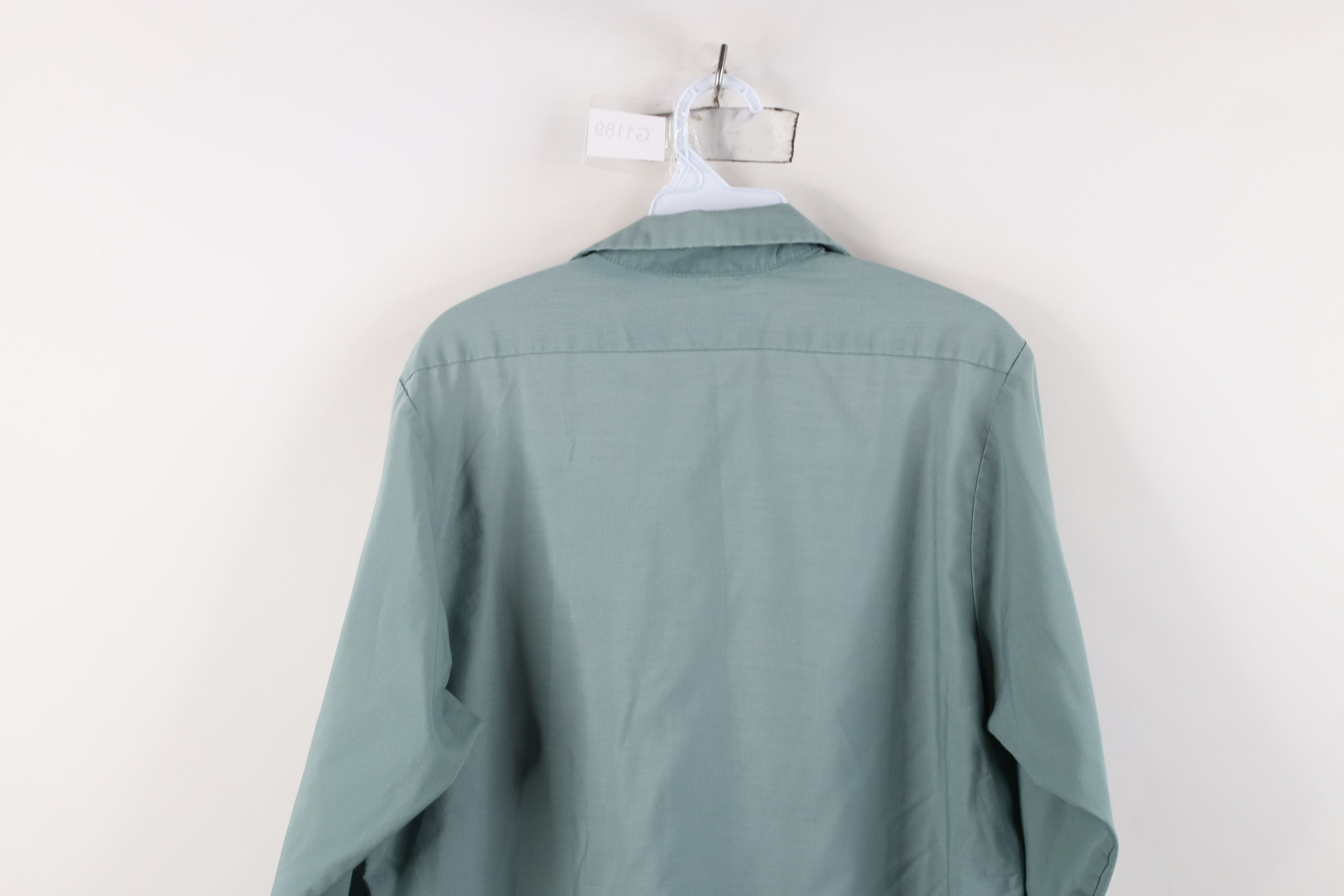 Vintage Vintage 70s Streetwear Mechanic Button Shirt Teal USA Size US M / EU 48-50 / 2 - 14 Thumbnail