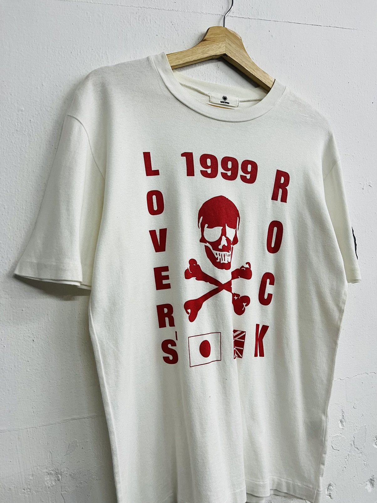Hysteric Glamour VINTAGE 1999 SUPERLOVERS LOVERS ROCK SKULL TEE Size US L / EU 52-54 / 3 - 2 Thumbnail