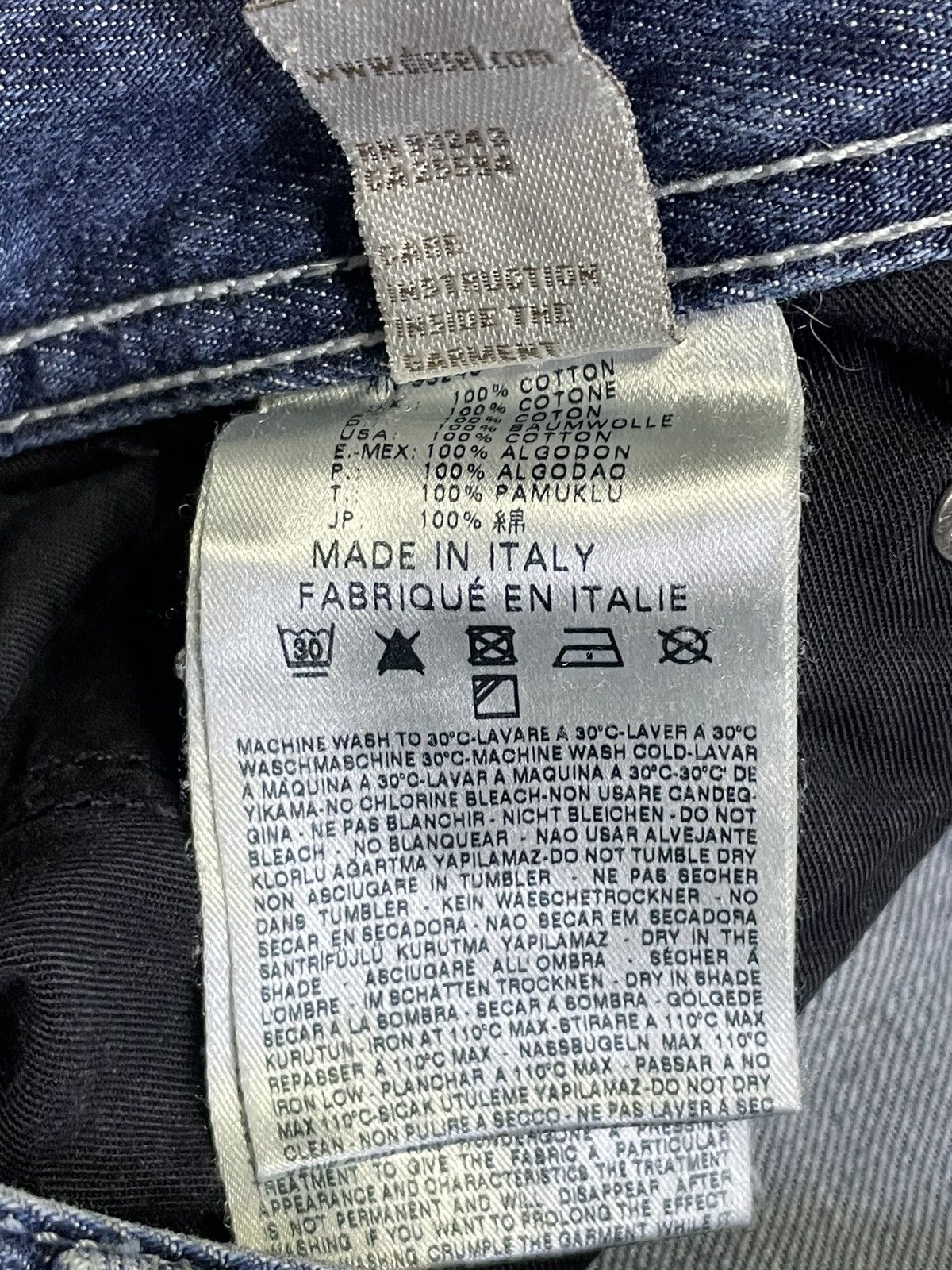 Diesel Diesel Y2K Distressed Denim Jeans 00’s Fabric Fade RARE Size US 34 / EU 50 - 12 Thumbnail