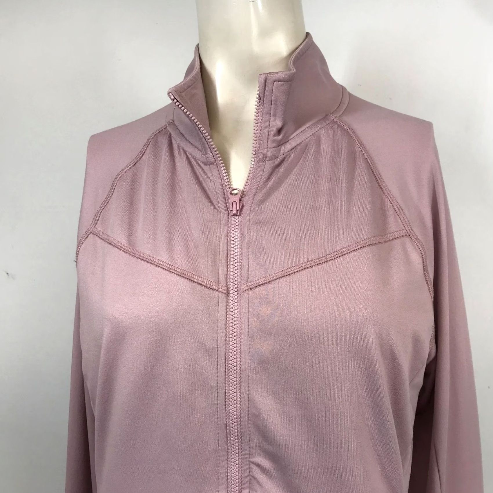 Vintage TITLE NINE WOMEN'S S S PINK LONG SLEEVE FULL ZIP LIGHTWEIGHT JACKET Size S / US 4 / IT 40 - 2 Thumbnail