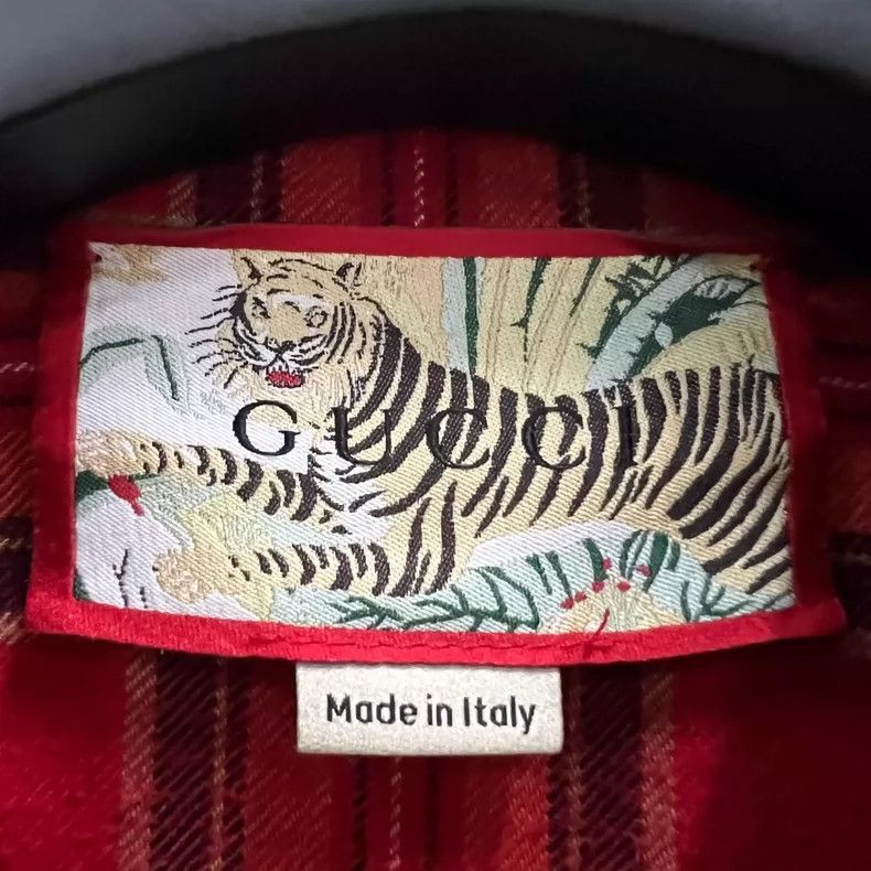 Gucci GUCCI Plaid Logo Shirt Size 50-2505 Size US L / EU 52-54 / 3 - 4 Thumbnail