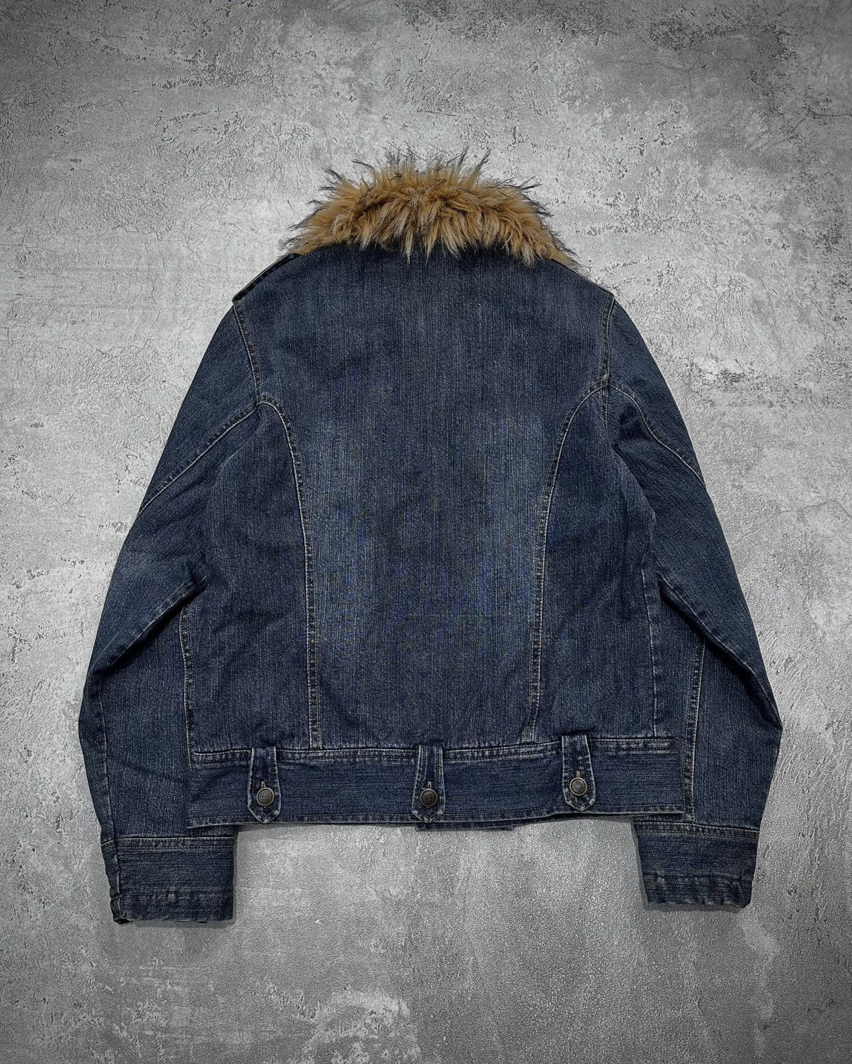 Japanese Brand Fur Collar Japanese Brand Denim Jacket Vkey Lgb Style Size US M / EU 48-50 / 2 - 9 Thumbnail