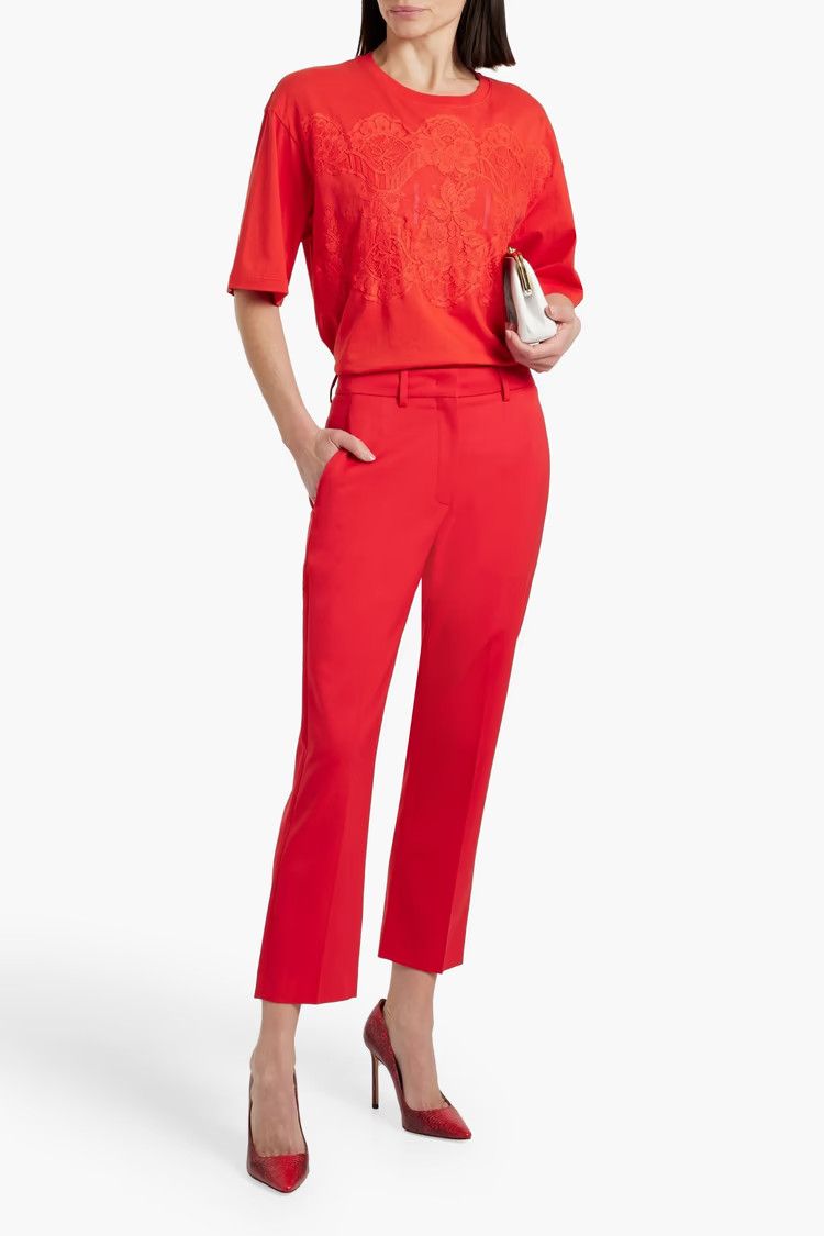 Valentino o1y0326 Casual Pant in Red Size 28" / US 6 / IT 42 - 3 Thumbnail
