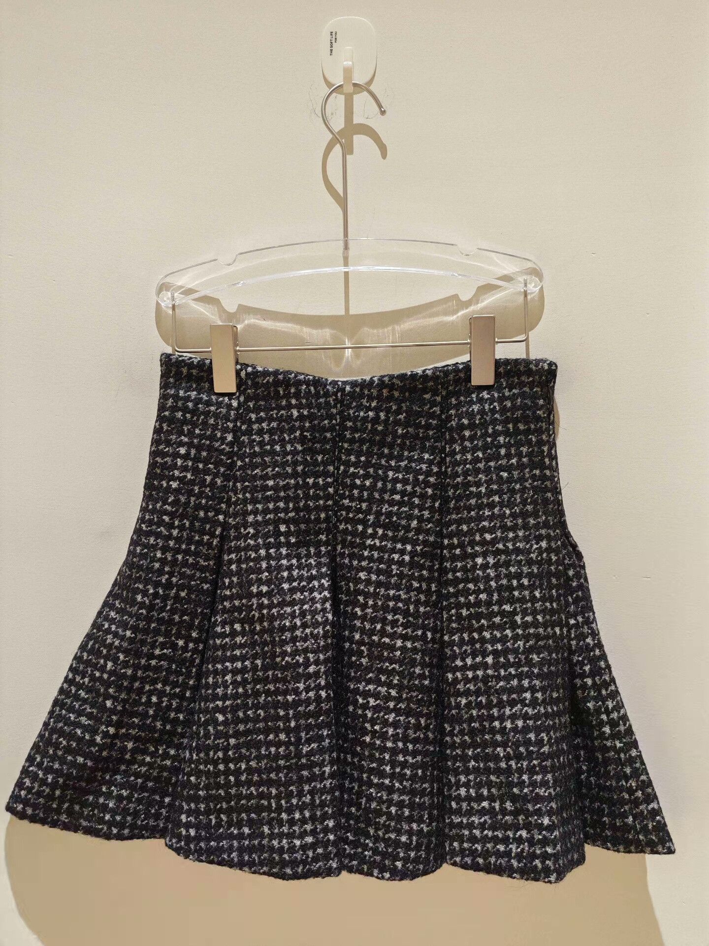 Dior Christian Dior Houndstooth Wool Blend Skirt Size 32" / US 10 / IT 46 - 1 Thumbnail