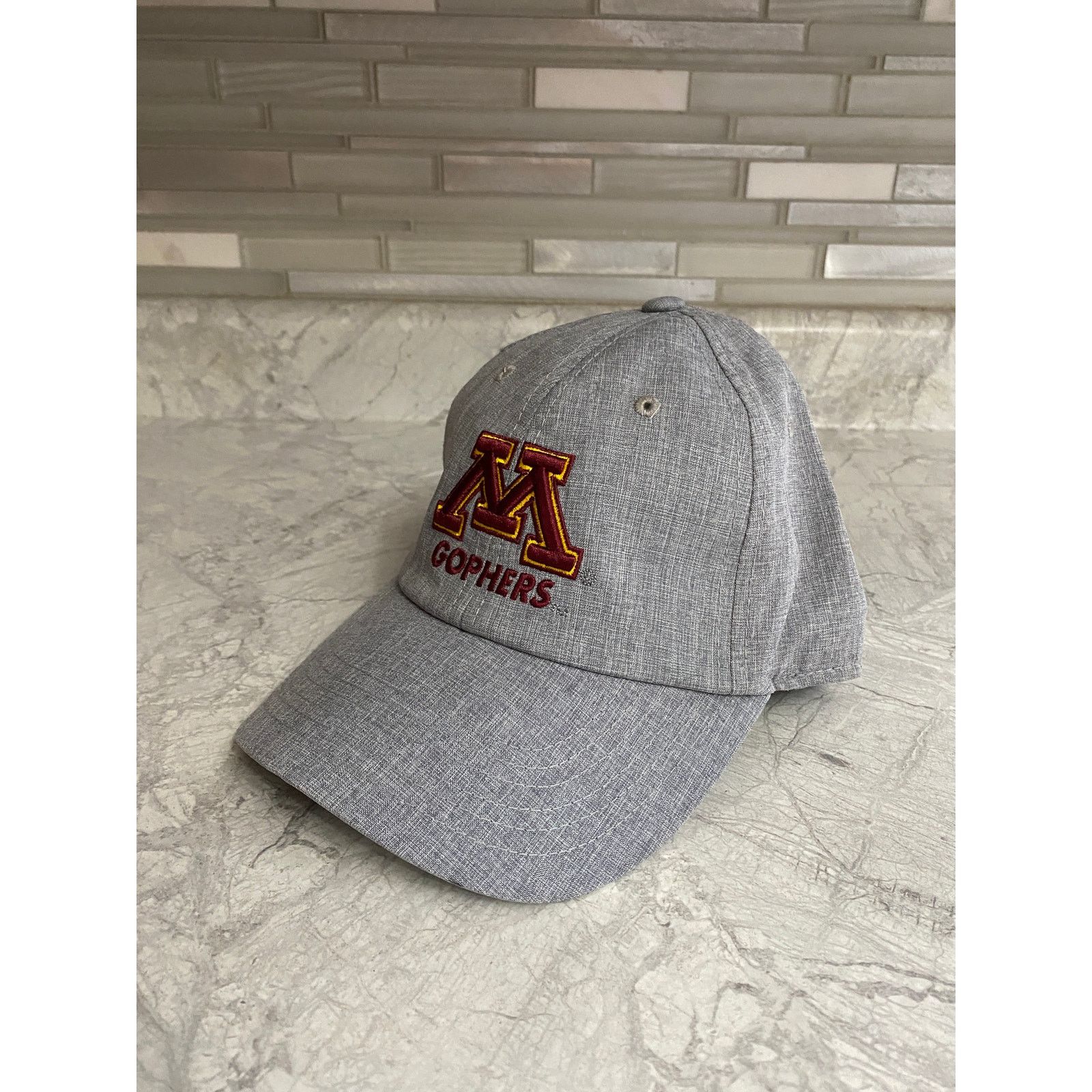 NCAA Minnesota Gophers Gray Strapback Baseball Hat Size ONE SIZE - 1 Thumbnail