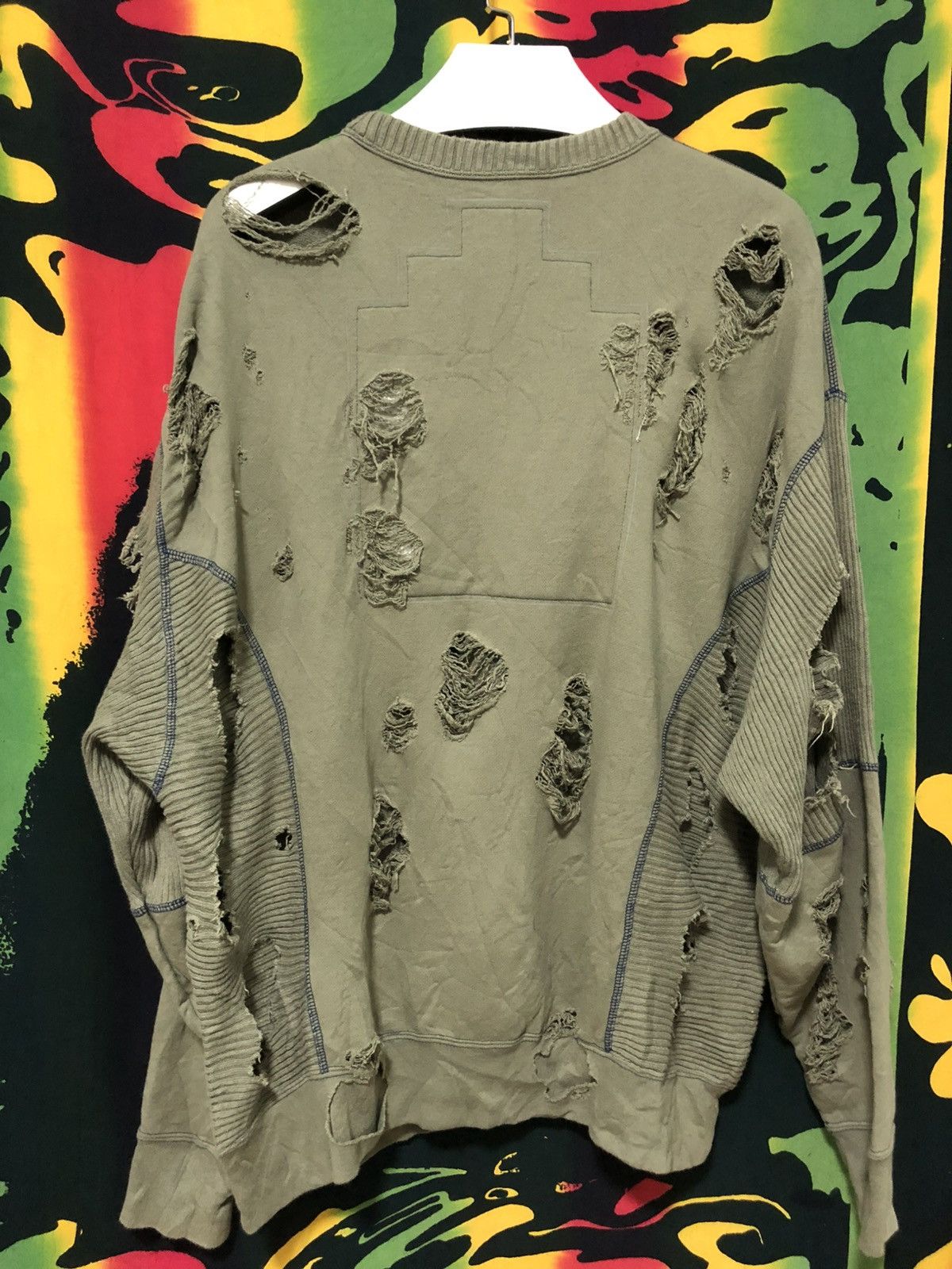 Cav Empt Cav Empt plague ribbed crewneck sweatshirt olive green Size US L / EU 52-54 / 3 - 4 Thumbnail