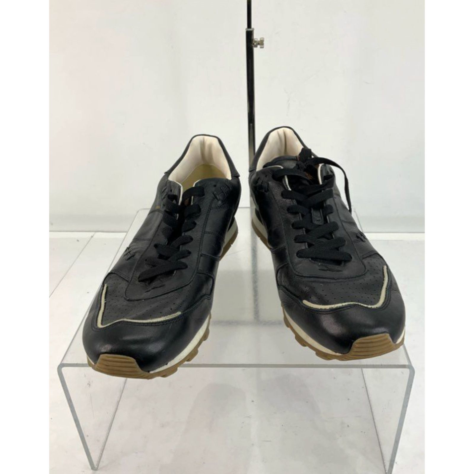 Coach Coach C118 Runner Black White Leather Lace Up Fashion Sneakers 13D Grailed