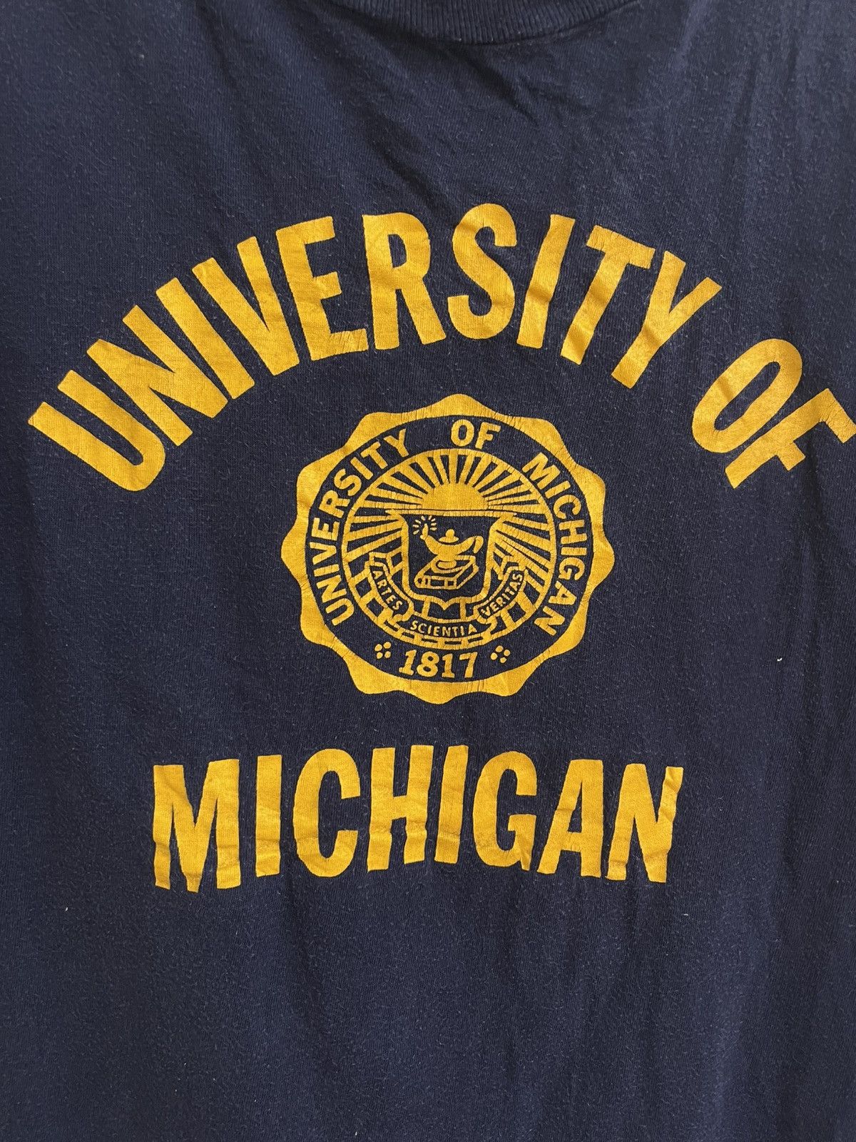 Vintage Vintage 70s University Of Michigan t shirt Size US L / EU 52-54 / 3 - 4 Thumbnail