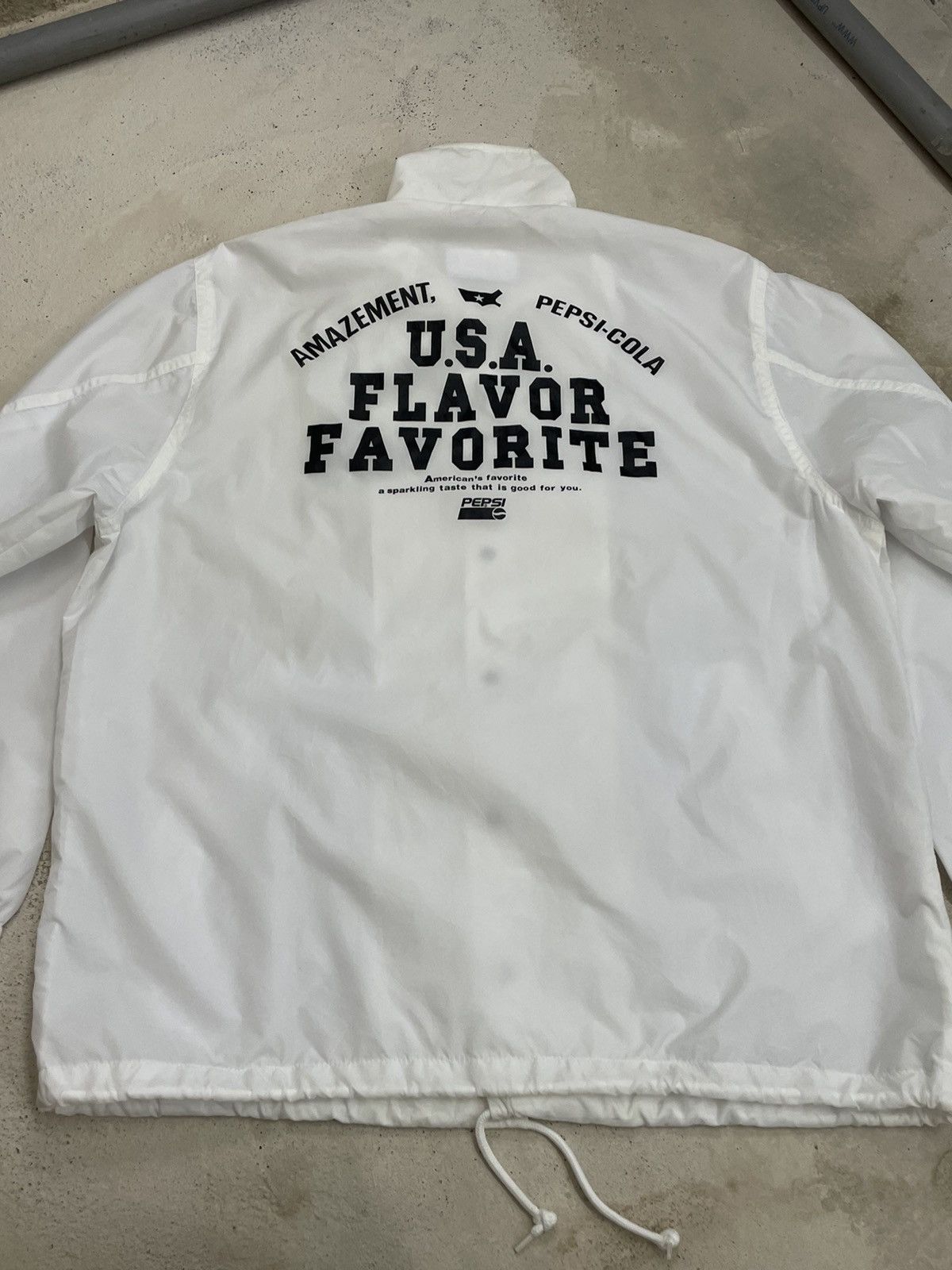 Coca Cola Vintage Light Jacket Snap Button Pepsi USA Favourite Flavour Size US M / EU 48-50 / 2 - 8 Thumbnail