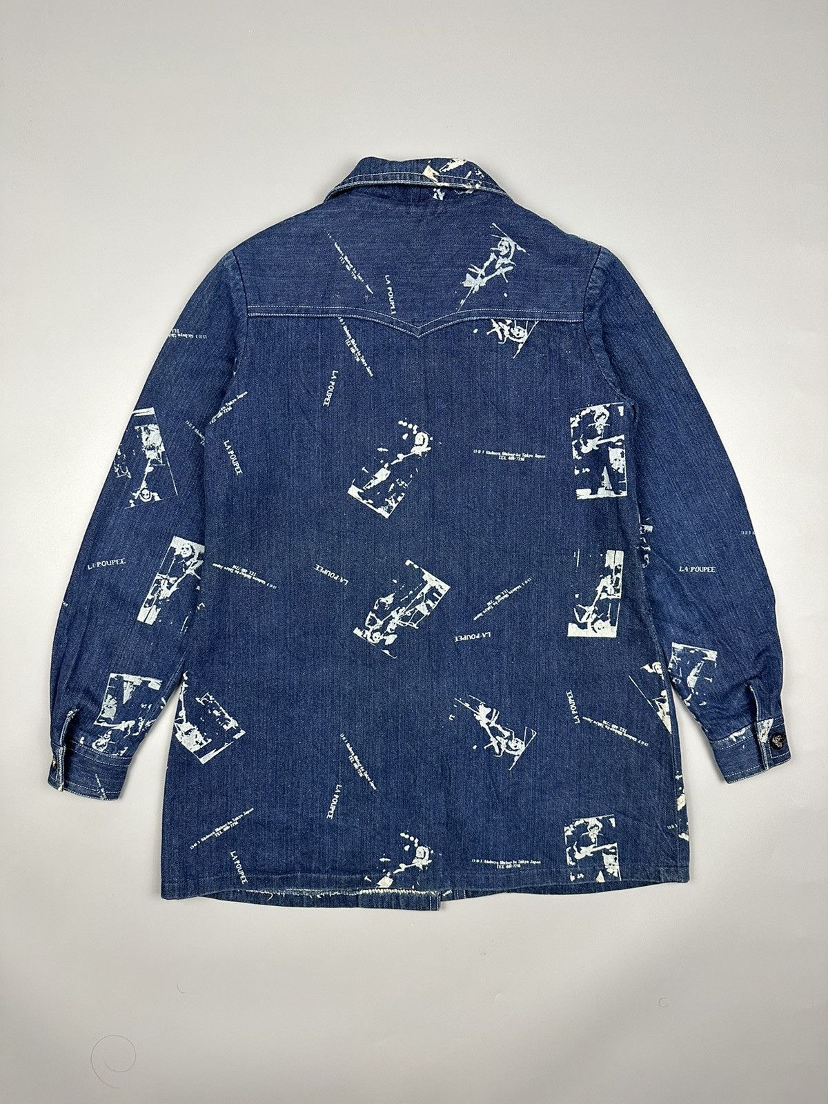 Japanese Brand 🔥Rare Sick🔥Japanese Designer La Poupee Denim Jacket Size M / US 6-8 / IT 42-44 - 2 Thumbnail