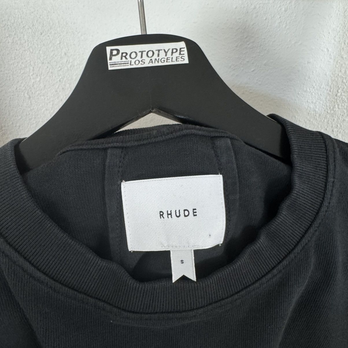 Rhude RHUDE Cross Vintage Black Tee S Size US S / EU 44-46 / 1 - 2 Thumbnail