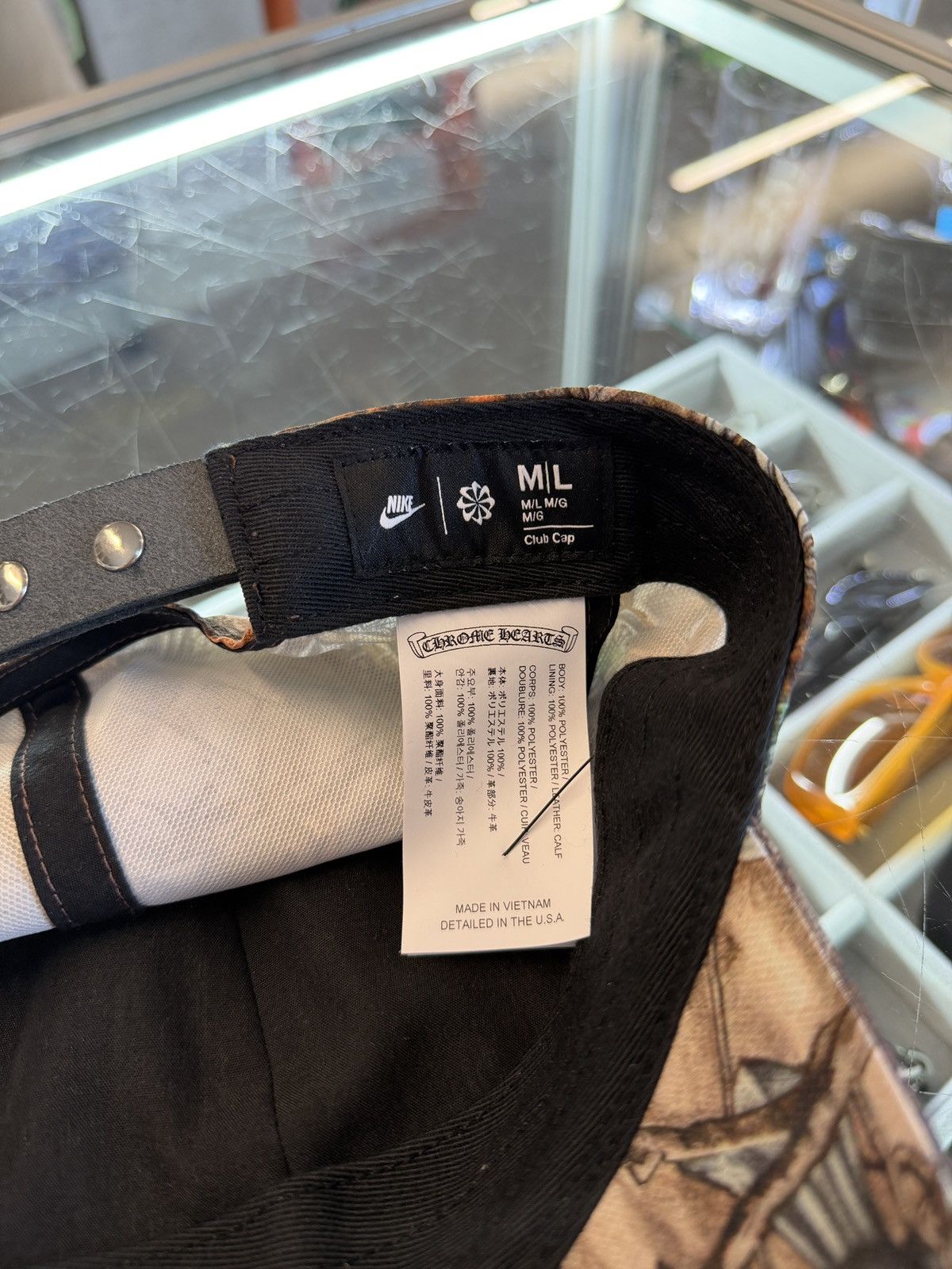 Chrome Hearts × NOCTA × Nike Chrome Hearts Nocta Nike Baseball Hat (M/L) Real Tree Camo Size ONE SIZE - 10 Thumbnail