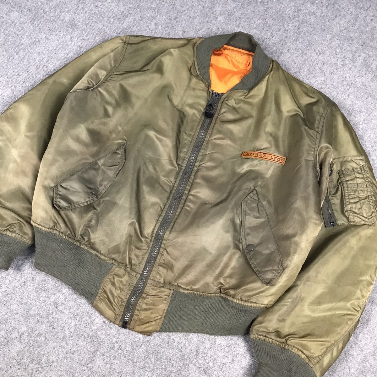 Avirex AVIREX MA-1 VF-117 PRIVATEERS SUN FADED BOMBER JACKET Size US L / EU 52-54 / 3 - 4 Thumbnail